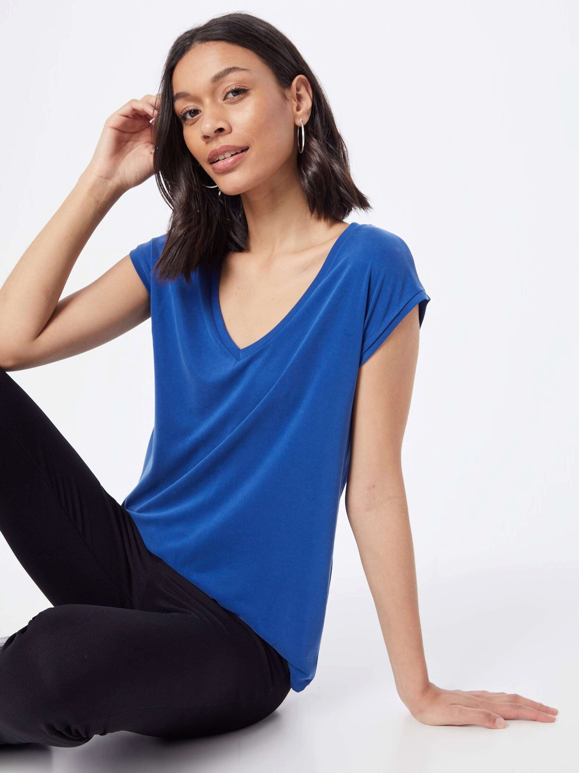 Mazarine Blue Details Plain/ohne Kamala (1-tlg) 231715 pieces T-Shirt