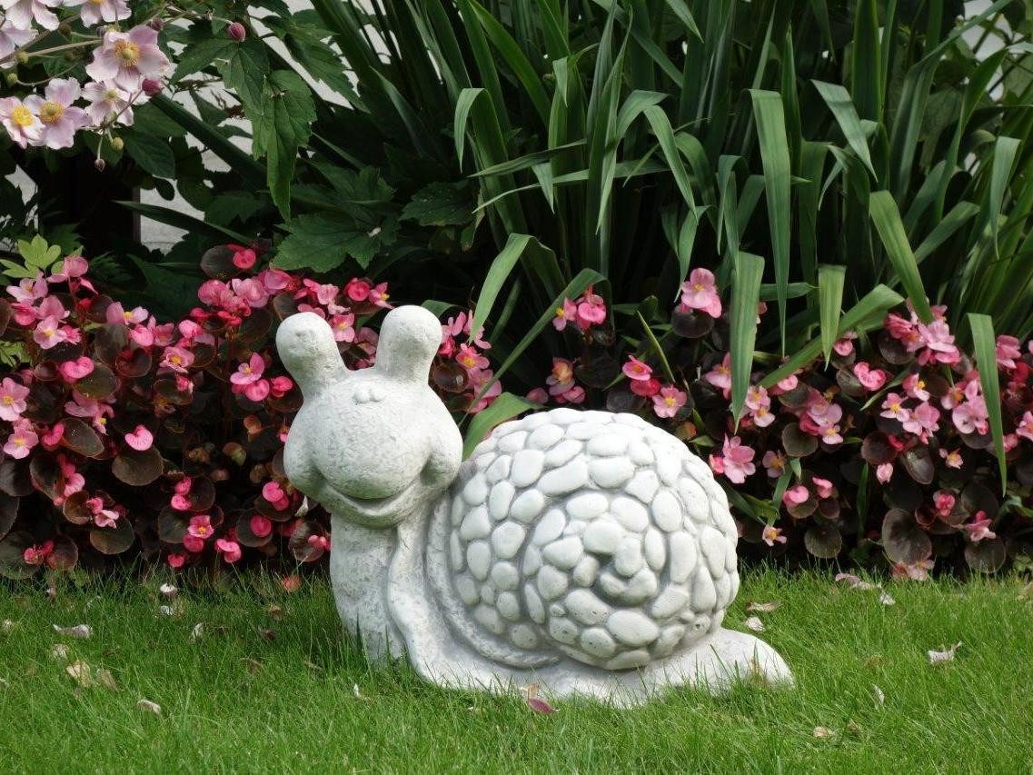 gartendekoparadies.de Gartenfigur Lustige Schnecke, H. 32 cm, 22 kg, Frostsicher – Bild 4 von 5
