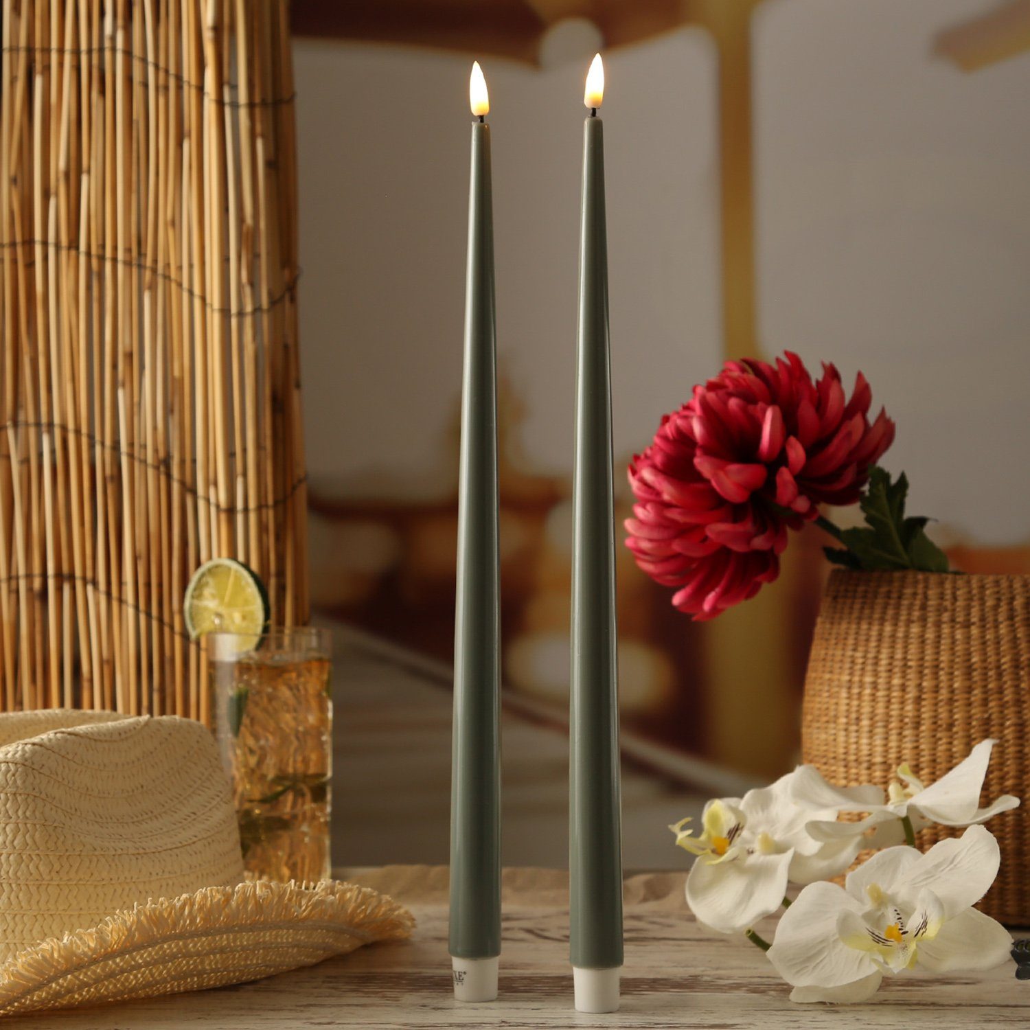 Deluxe Homeart LED-Kerze LED Stabkerzen ELLA günstig online kaufen