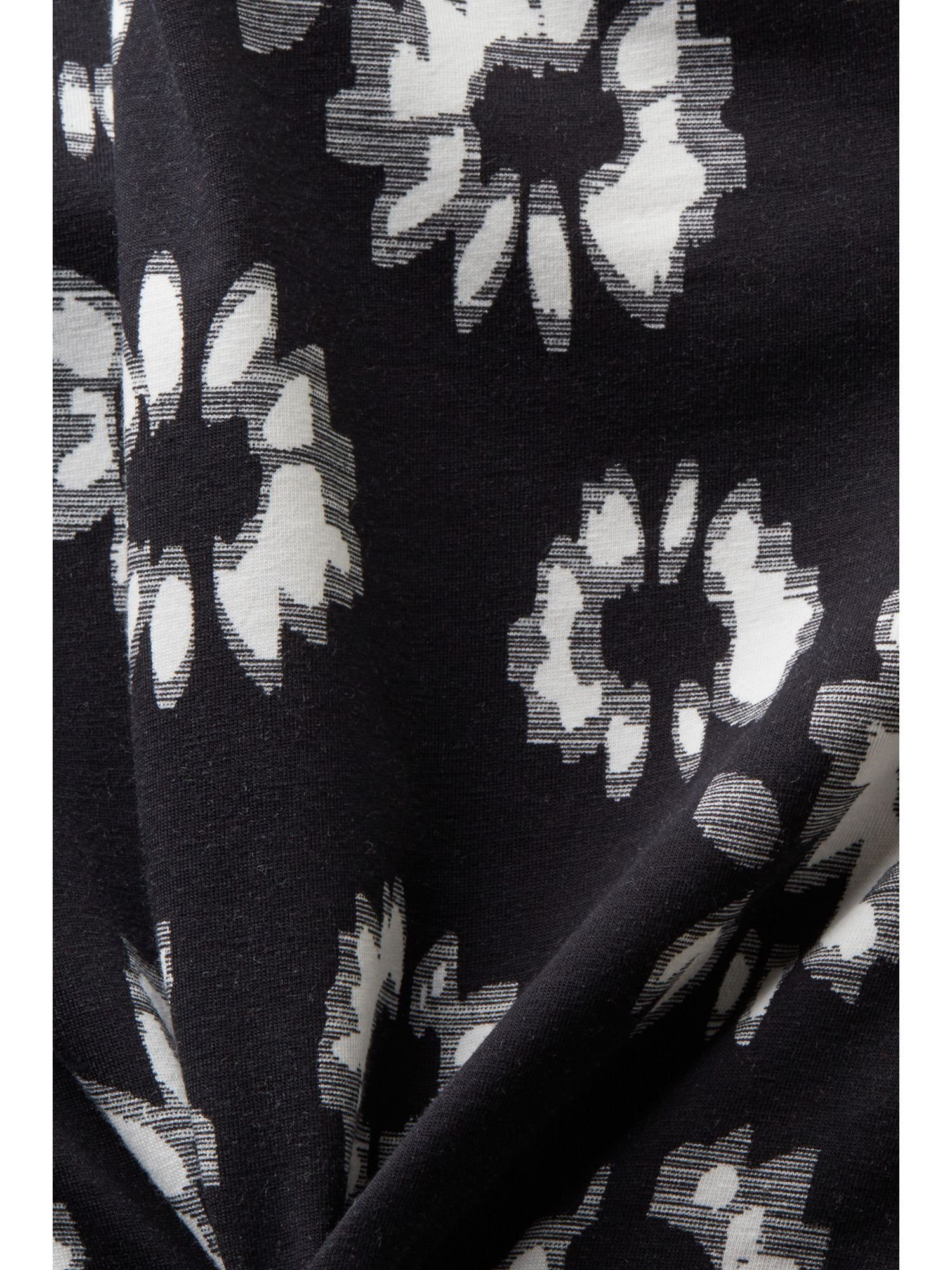 BLACK (1-tlg) Longsleeve Print mit Esprit Langarmshirt