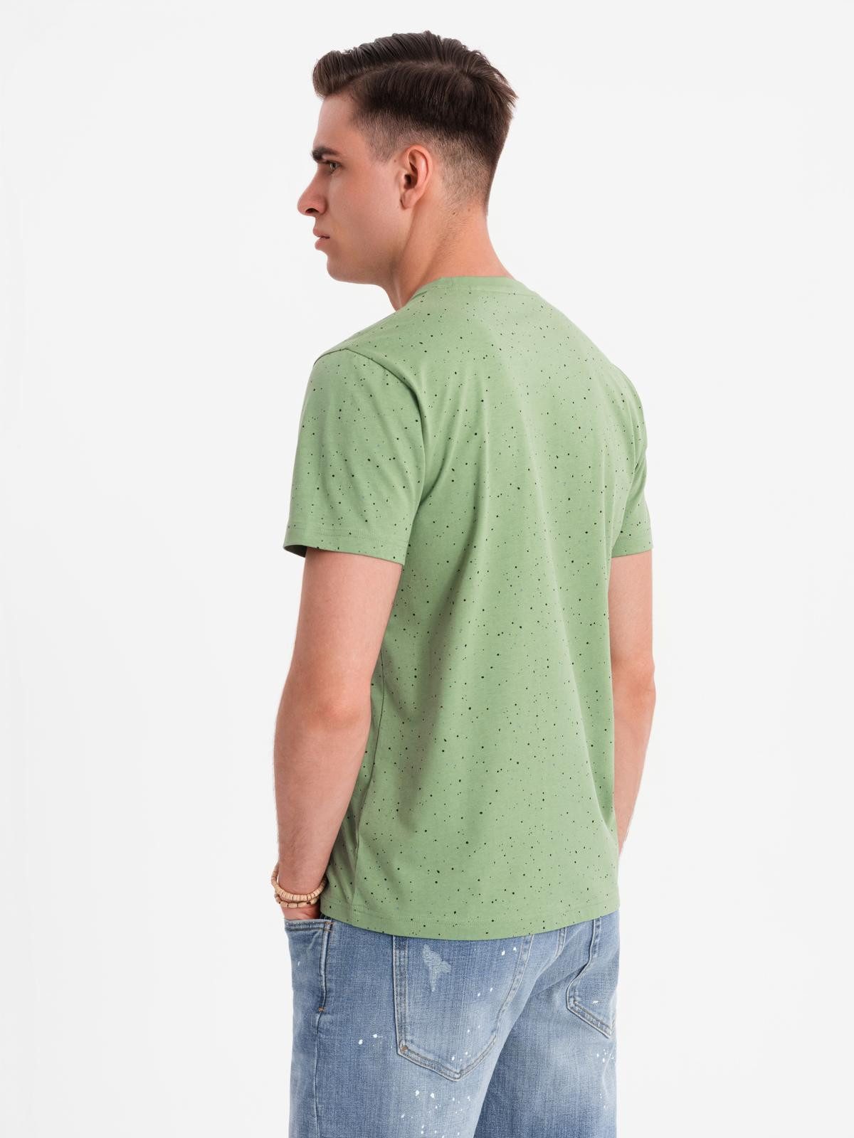OMBRE Print-Shirt Bedrucktes Herren-T-Shirt aus Baumwolle mit Rundhalsausschnitt