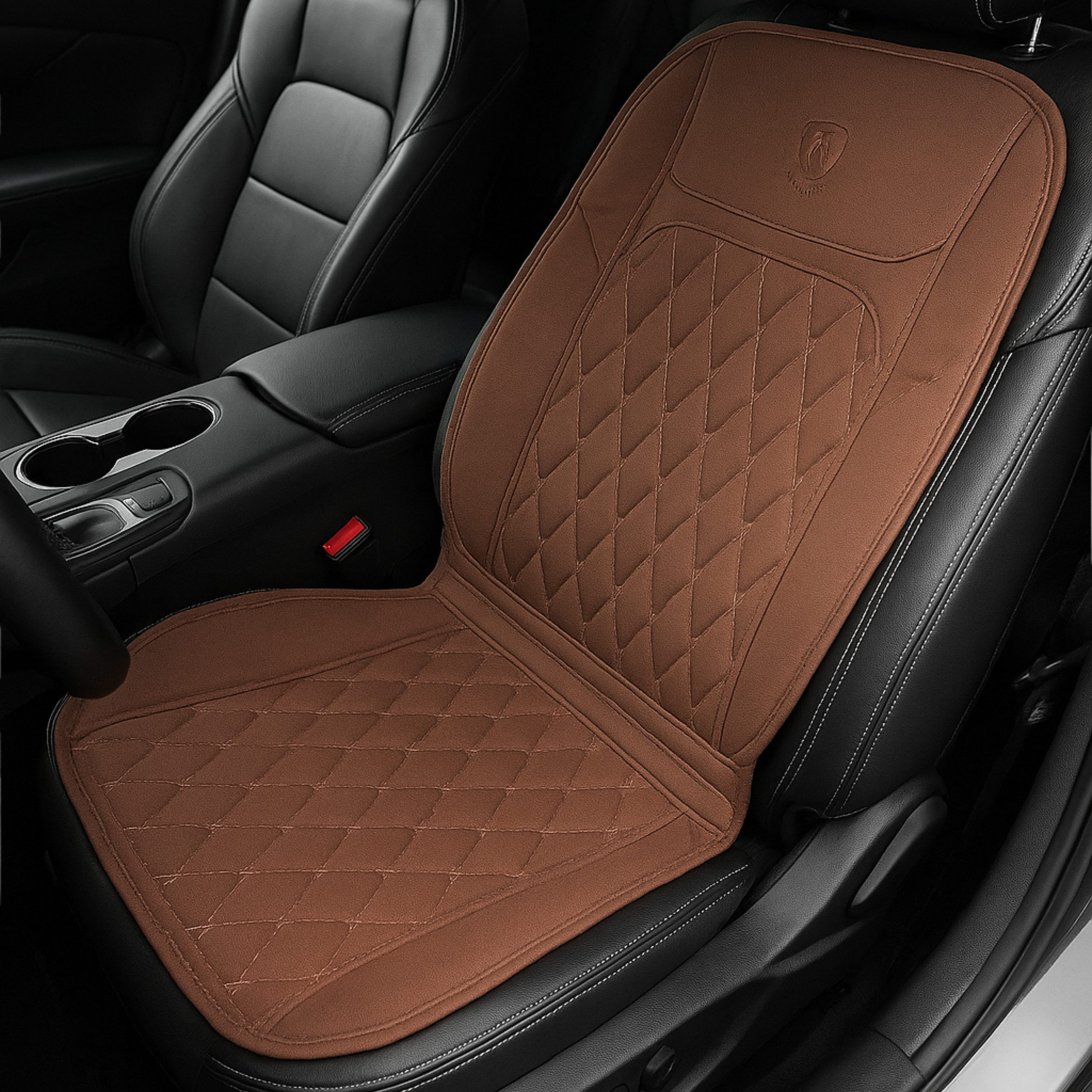 S&T Design Car Seat Cover with Heated Seats, Car Seat Heating Pad, Car Accessories, Fast Heating Function in 30 Seconds, 1-Piece, Car Gadgets, Heated Seat Cover for Trucks, Cars, and Caravans