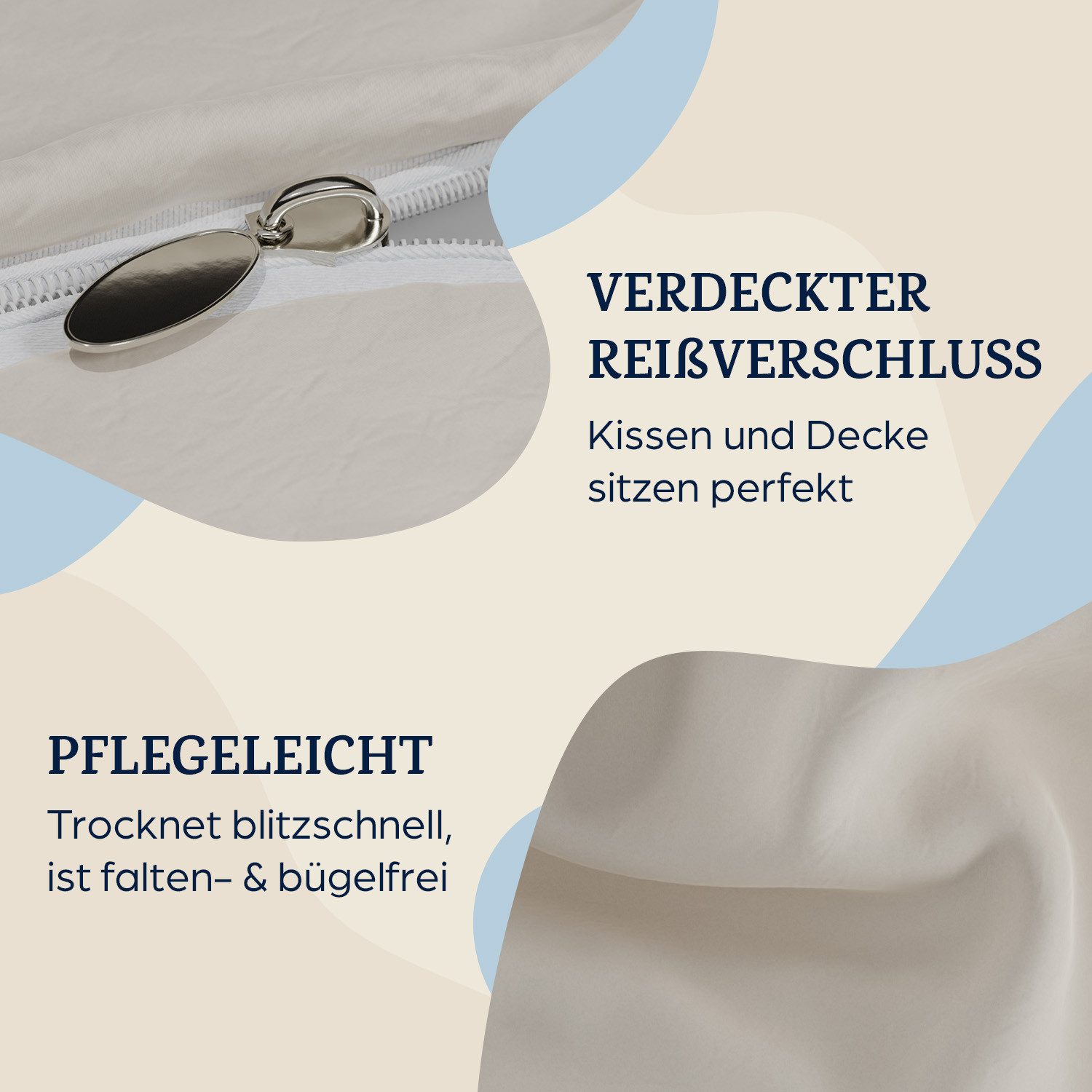 sleepwise Bettwäsche Soft Wonder-Edition Bettwäsche, Mikrofaser-Fleece, 3 teilig – Bild 4 von 5
