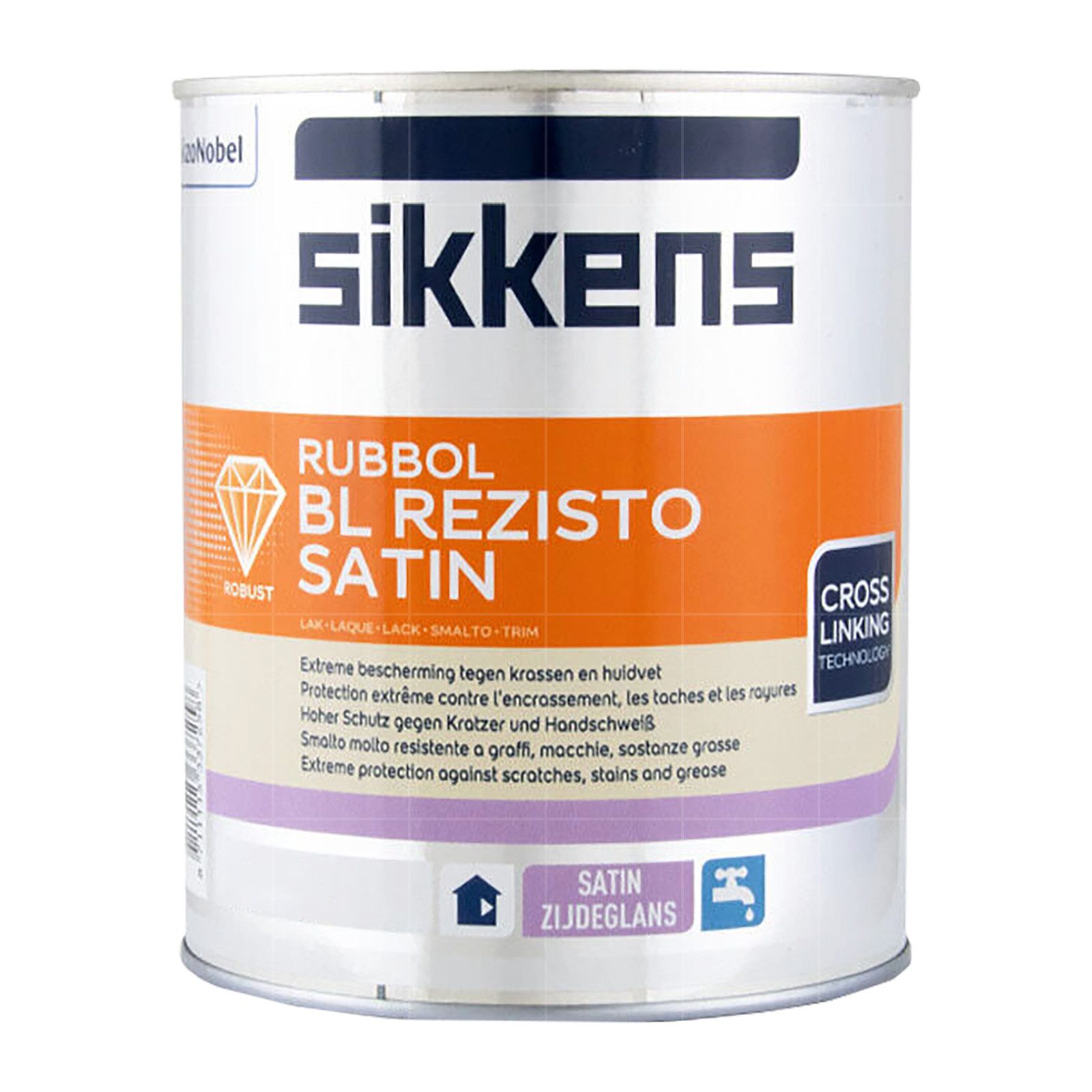 Sikkens Lack RUBBOL BL REZISTO SATIN - 2.5 LTR (WEISS)