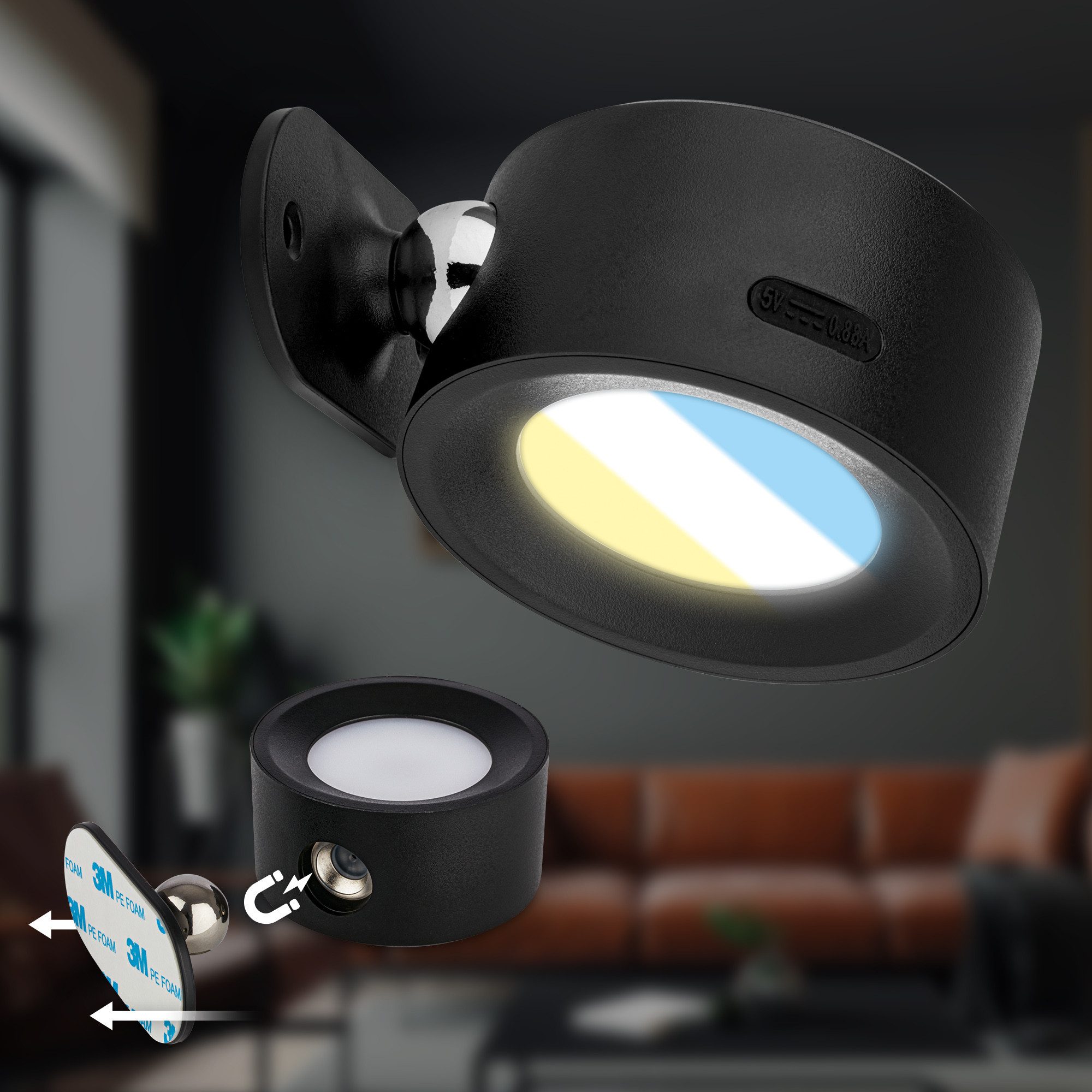 Briloner Leuchten Wandleuchte 3896015, LED fest günstig online kaufen