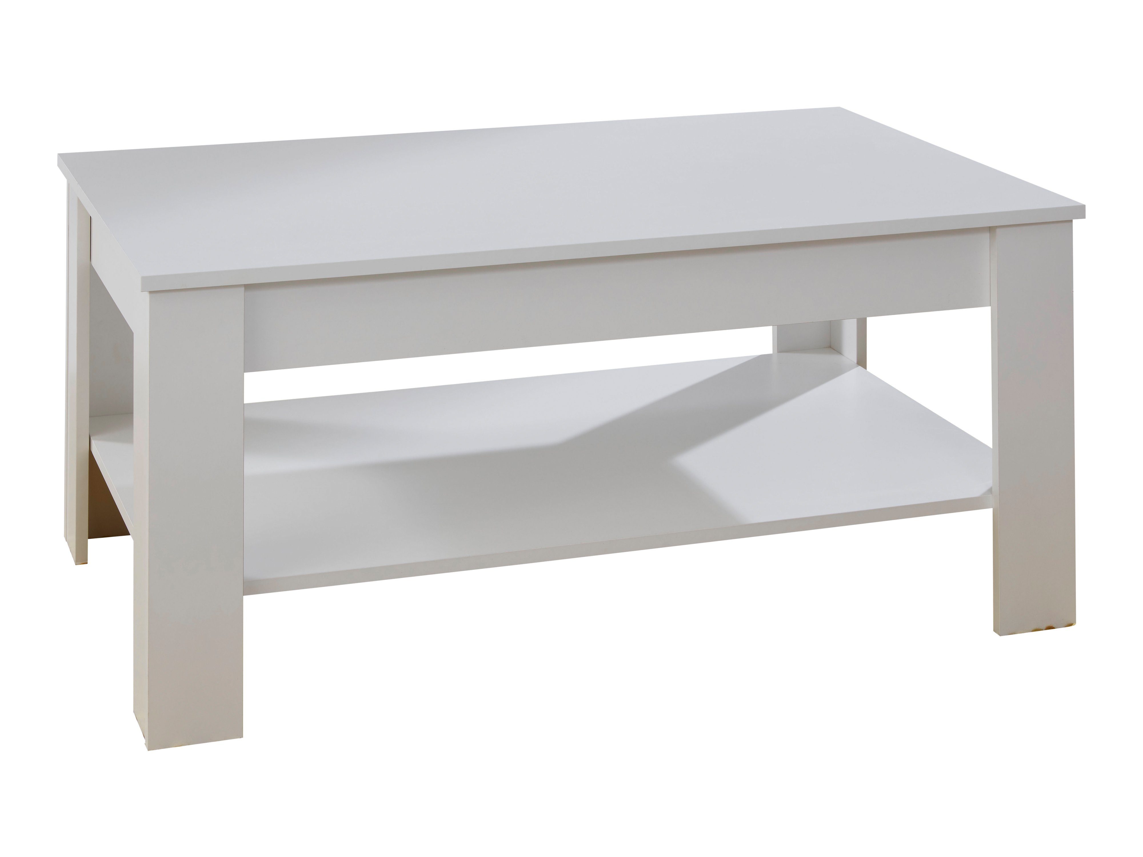 ebuy24 Couchtisch Kamaro Couchtisch mit 1 Ablage weiss.