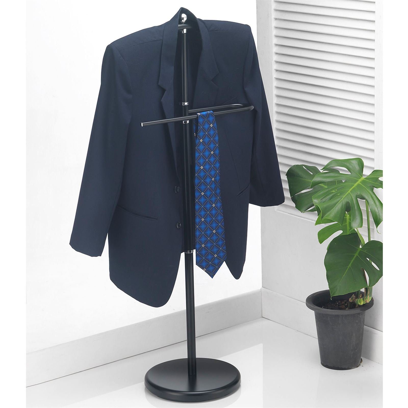 CARO-Möbel Herrendiener JÖRG, Herrendiener Kleider Stange mit Hosenbügel Kl günstig online kaufen