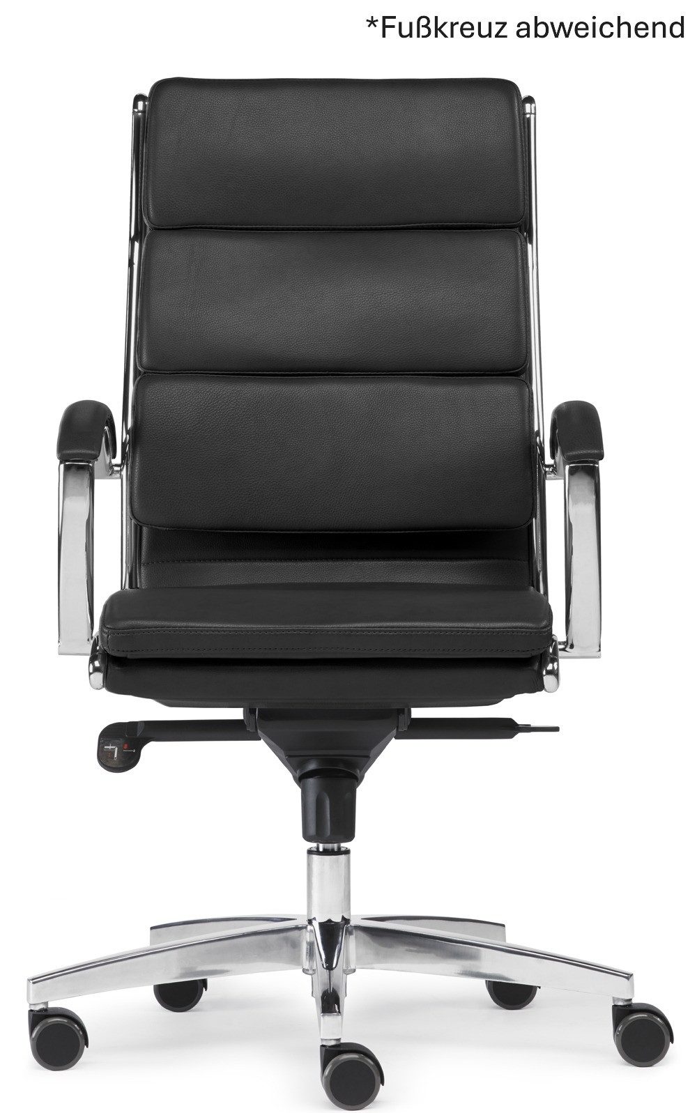 SITWELL STEIFENSAND AG Bürostuhl Designerstuhl mit ergonomischer Kissenpolsterung, Ergonomisch, Wipp-Synchron-Mechanik, Universalrollen, (bis 125kg)