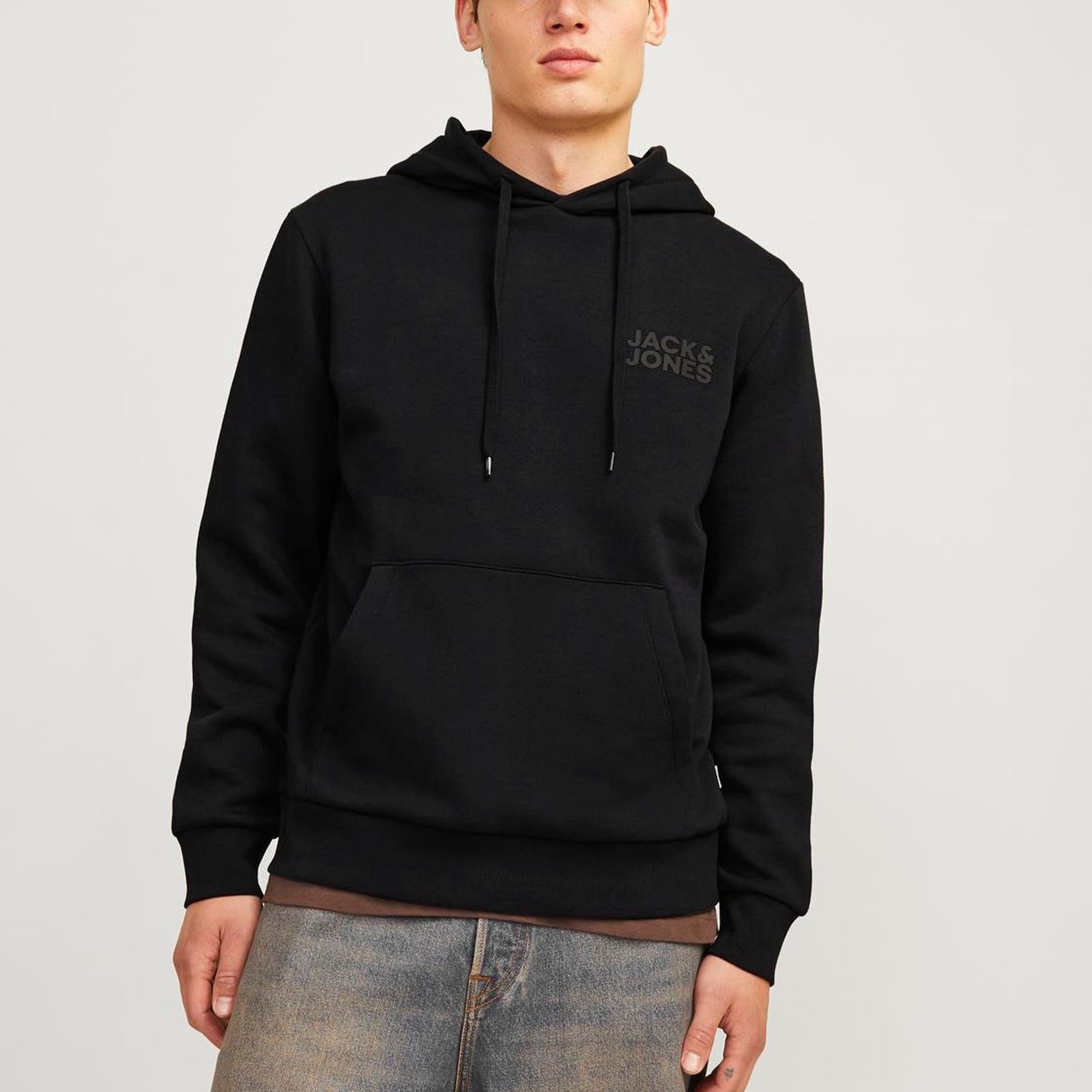 Jack & Jones Kapuzensweatshirt JJ Ecorp Logo Sweat Hood mit Markenschriftzu günstig online kaufen