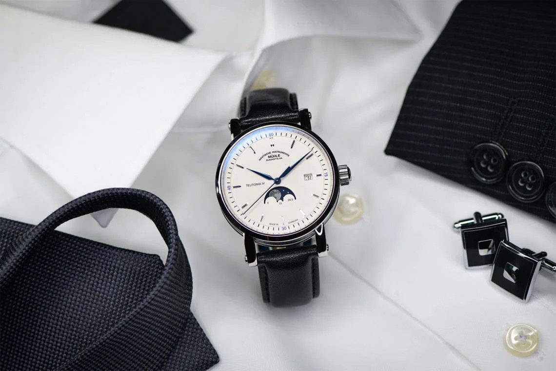 Nautische Instrumente Mühle Glashütte/Sa. Automatikuhr Herrenuhr Glashütte günstig online kaufen