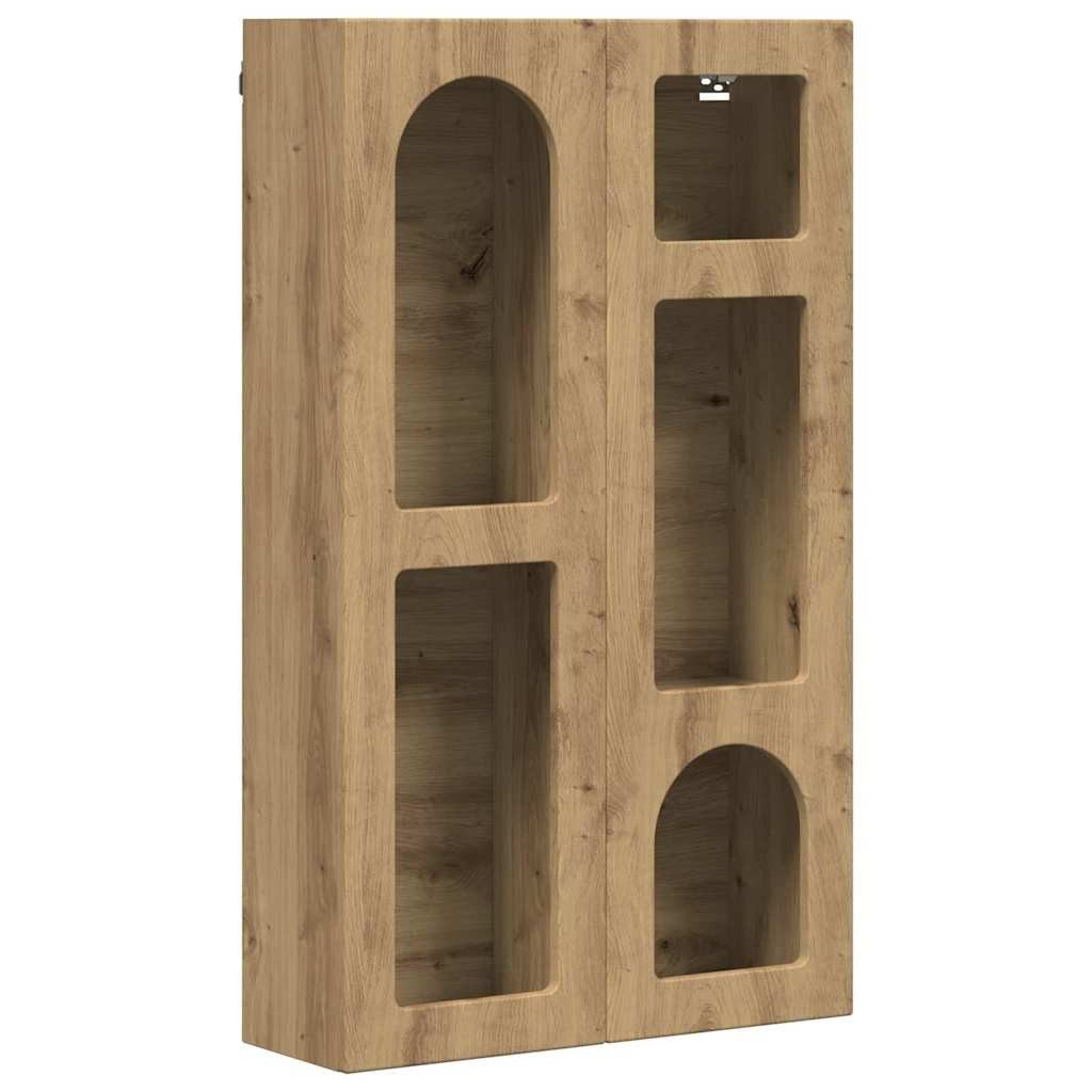 vidaXL Hängeschrank 59 x 20 x 100 cm Hängeschrank Artisan-Eiche 59x20x100 cm Spanplatte