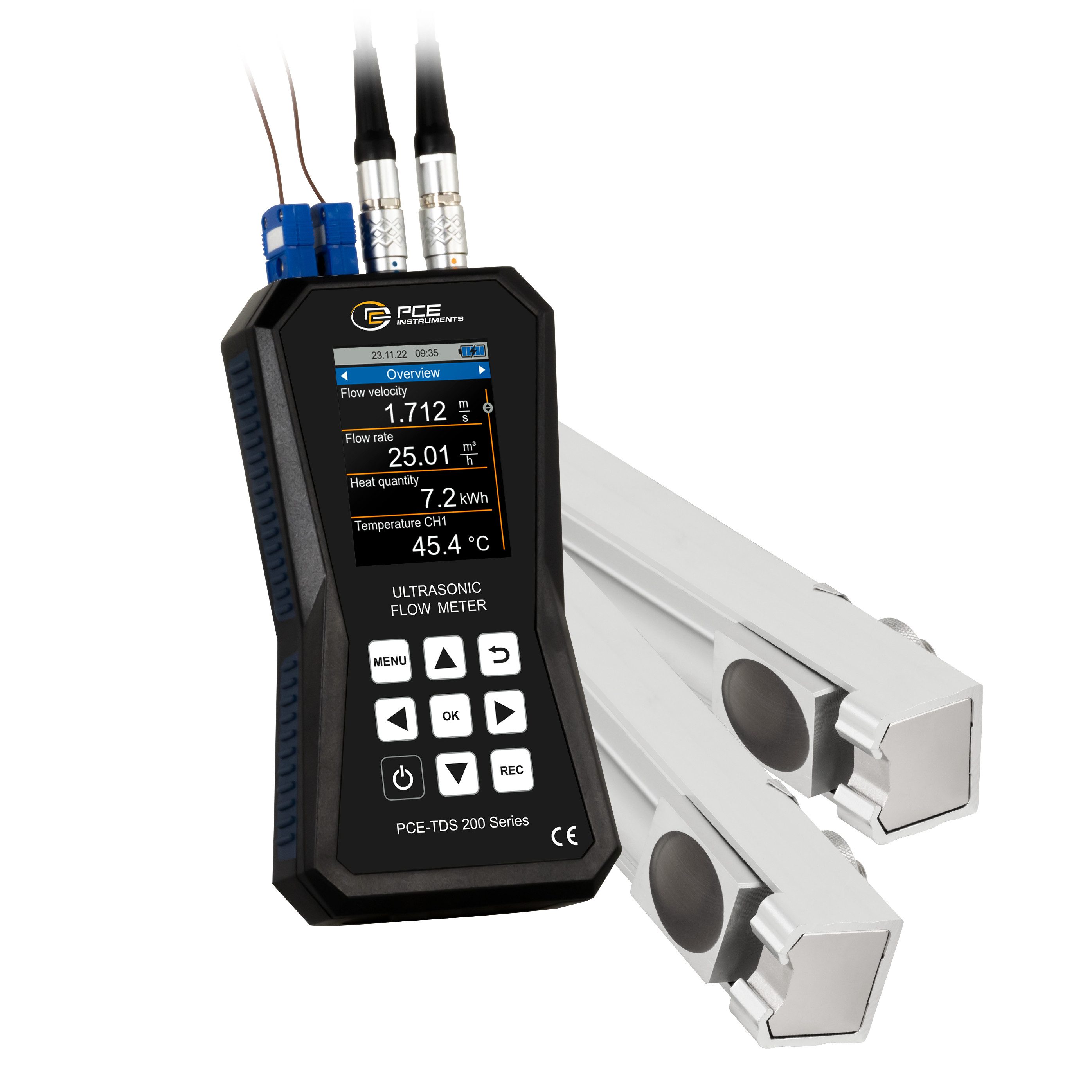 PCE Instruments Strommessgerät PCE Instruments Ultraschall-Durchflussmessgerät PCE-TDS 200+ MR