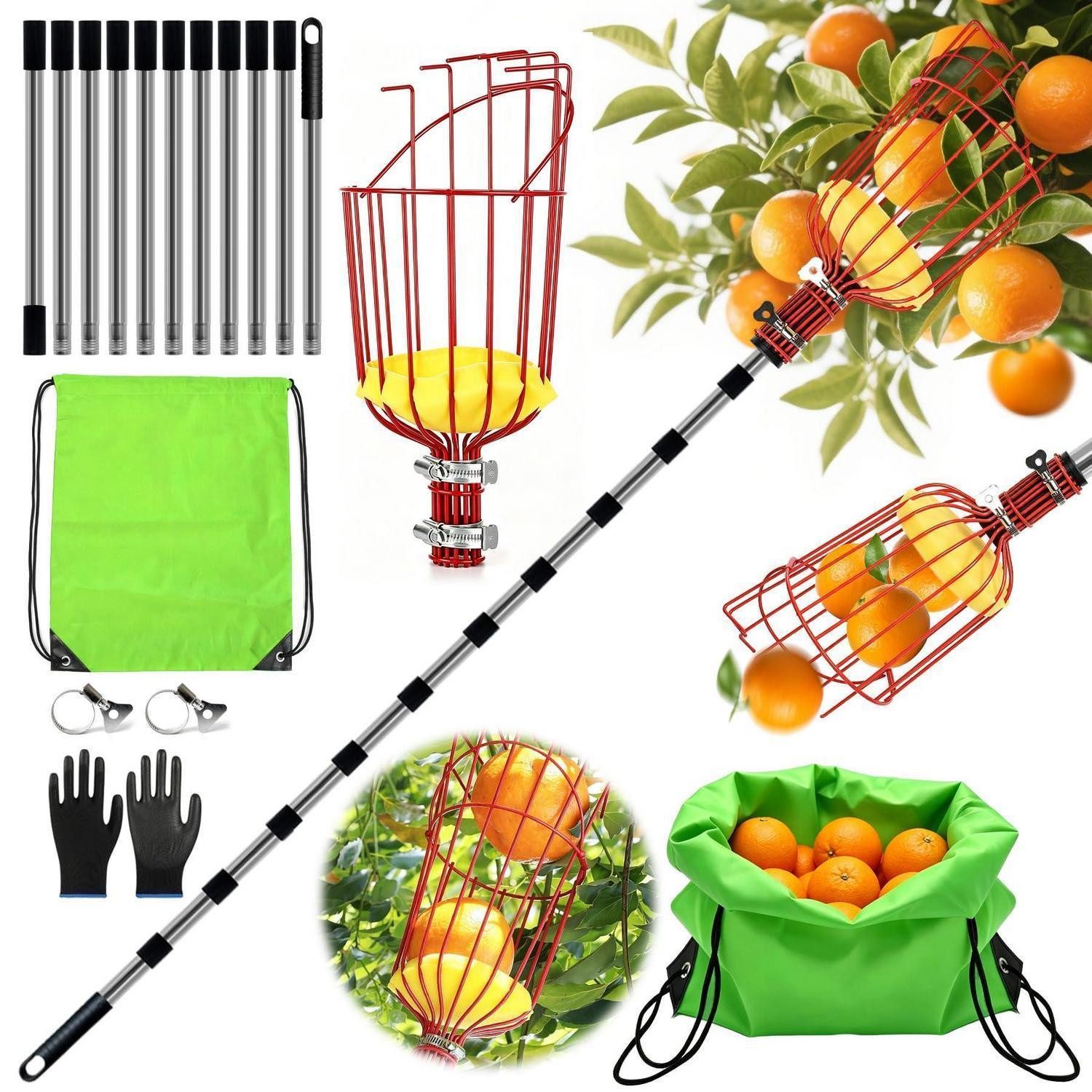 LuxusKollektion Obstpflücker Obstpflücker Teleskop 4,2m, (1-St)