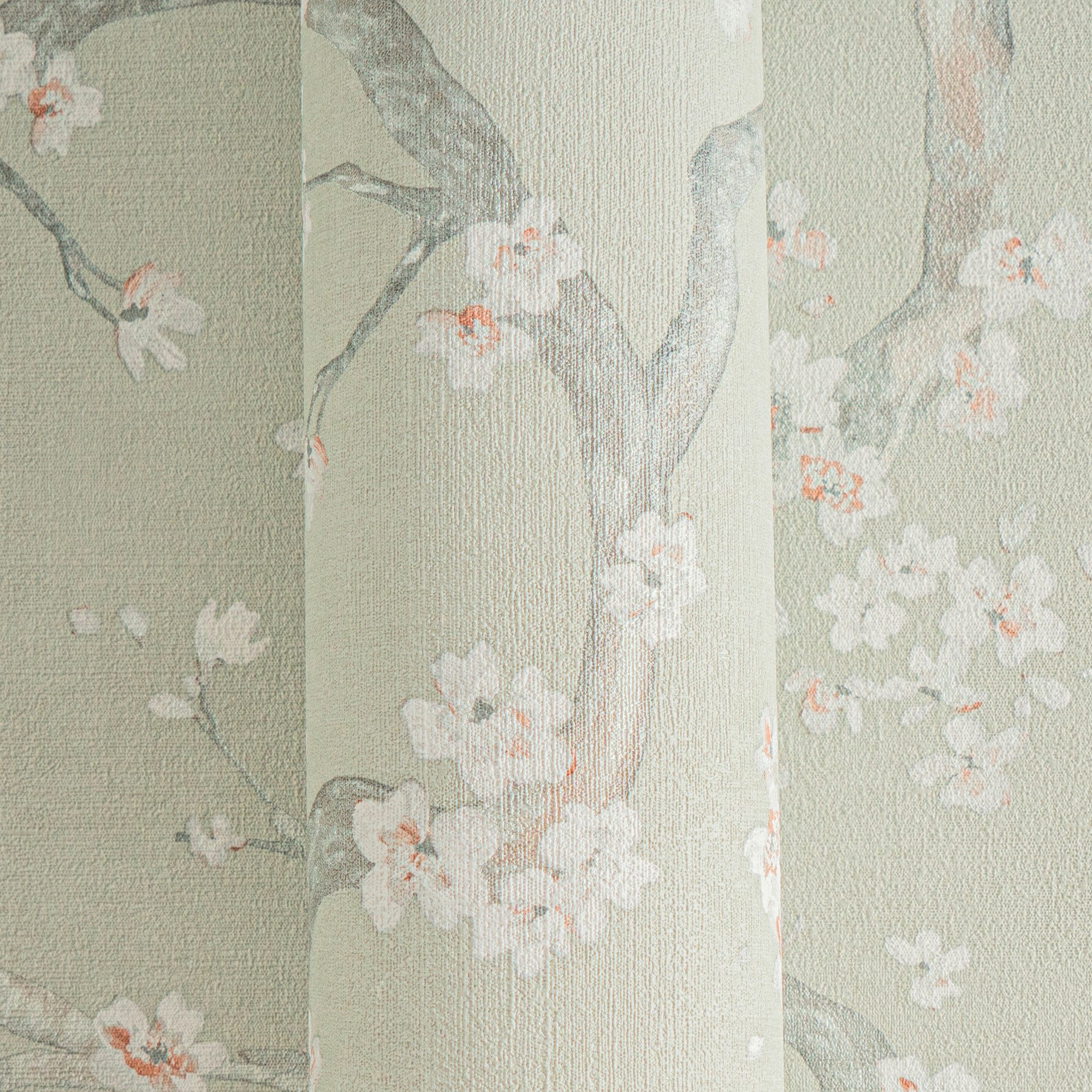 living walls Vliestapete Blütenzweigtapete bunt Kirschblütenmotiv Asiatisch, strukturiert, floral, (1 St)