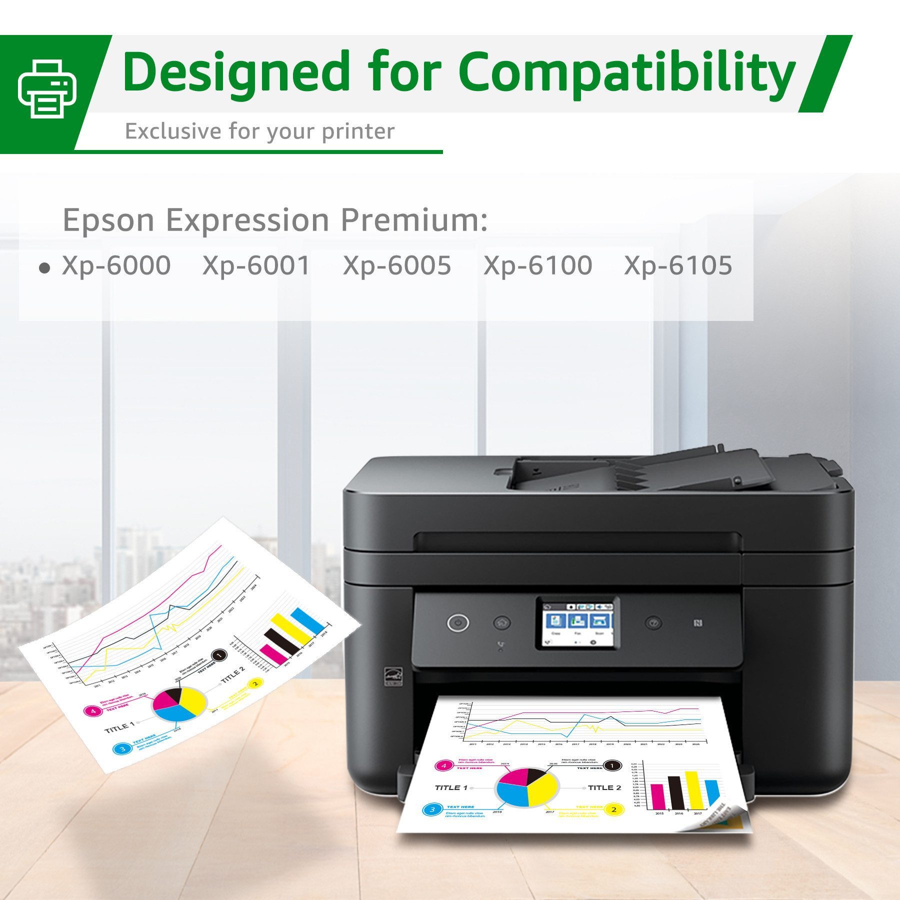 Greensky 10PK 202XL Kompatible für EPSON 202 Multipack XP-6000 6100 6105 6005 Tintenpatrone (XP-6000 XP-6005 XP-6100 XP-6105)
