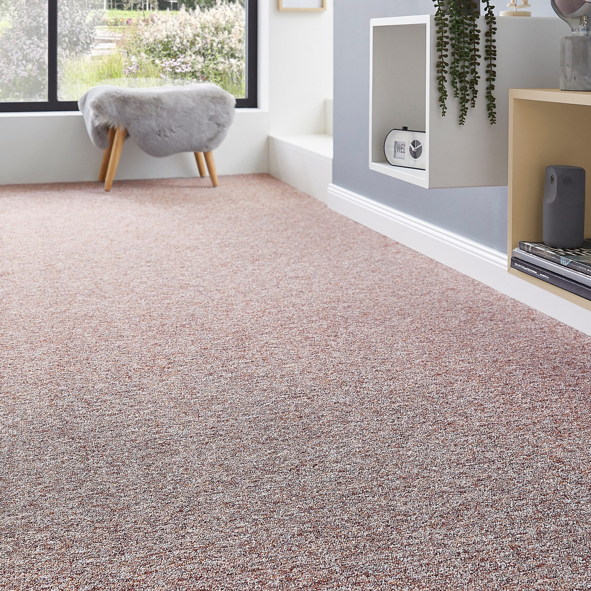 Andiamo Teppichboden Gambia, Feinschlinge, Made in Belgium, rechteckig, Höhe: 7,2 mm, meliert, Breite 400 cm oder 500 cm, strapazierfähig, pflegeleicht