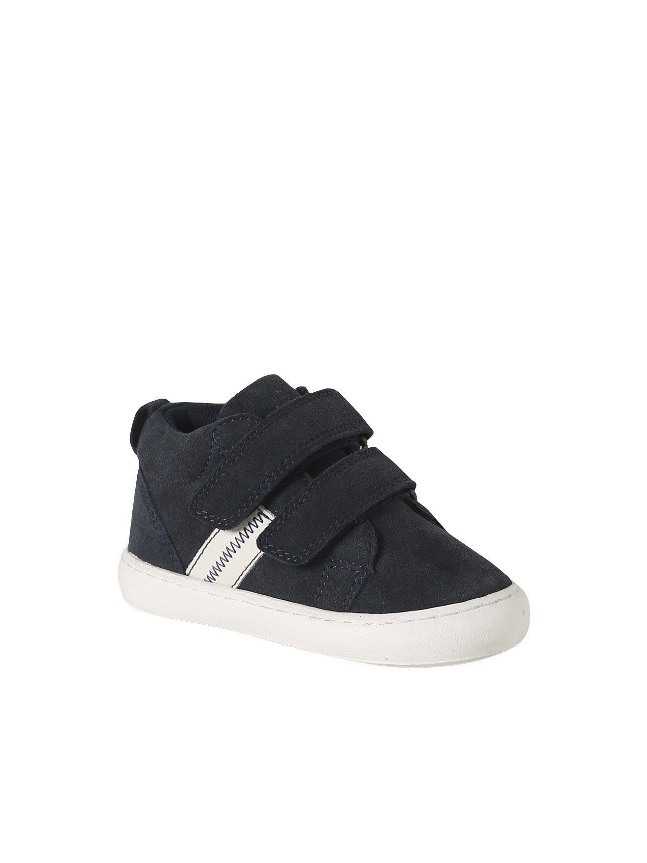 vertbaudet Baby Mid-Sneakers aus Leder mit Klett Babystiefel