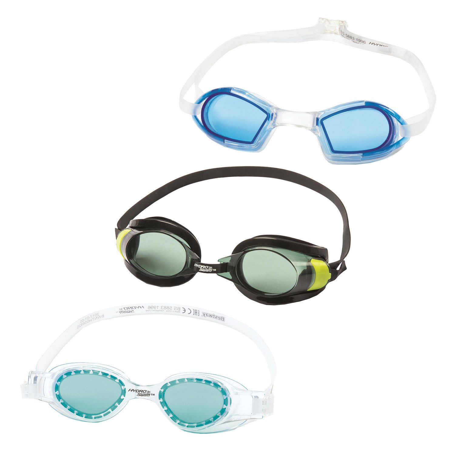 Schwimmbrille Hydro-Swim™ 3er-Set für Kinder "Focus"