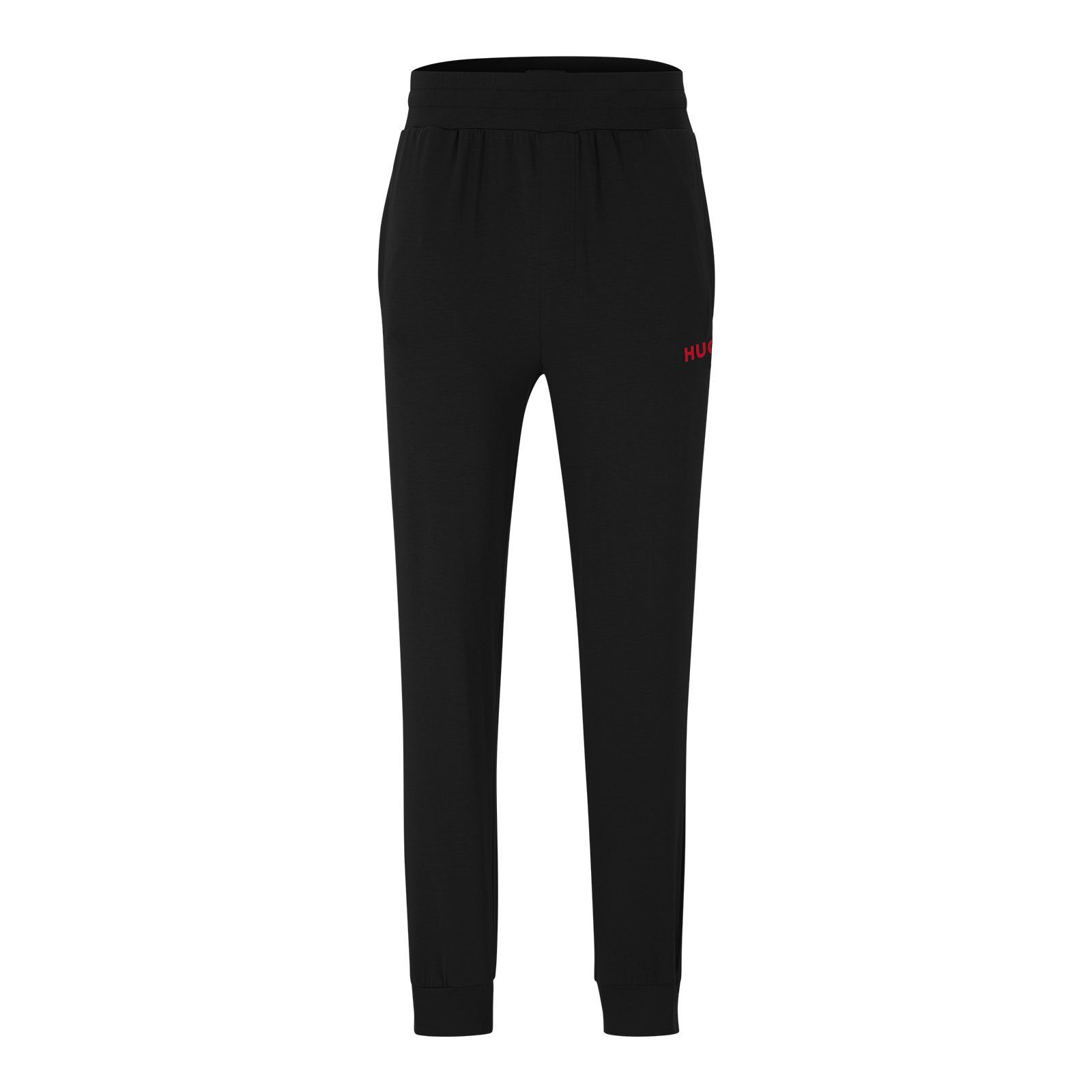 HUGO Loungehose Labelled Pants mit black Tunnelzug verstellbarem 002