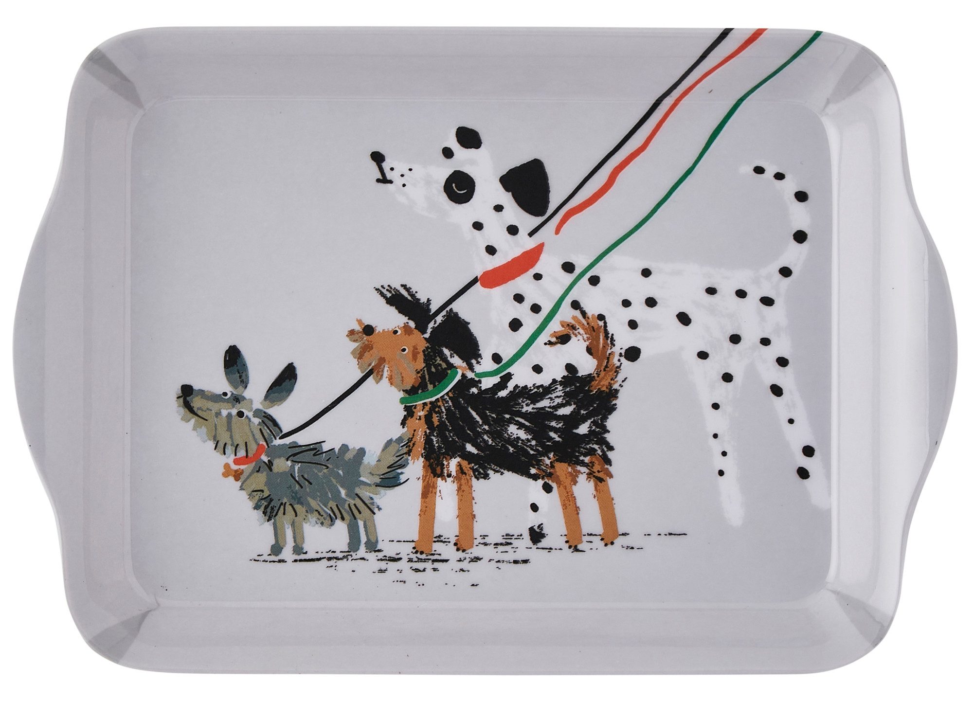 Ulster Weavers Tablett Dog Days, Melamin, (1-tlg., 1-teilig), kleines Serviertablett Küchentablett 21x14x2cm aus Melamin