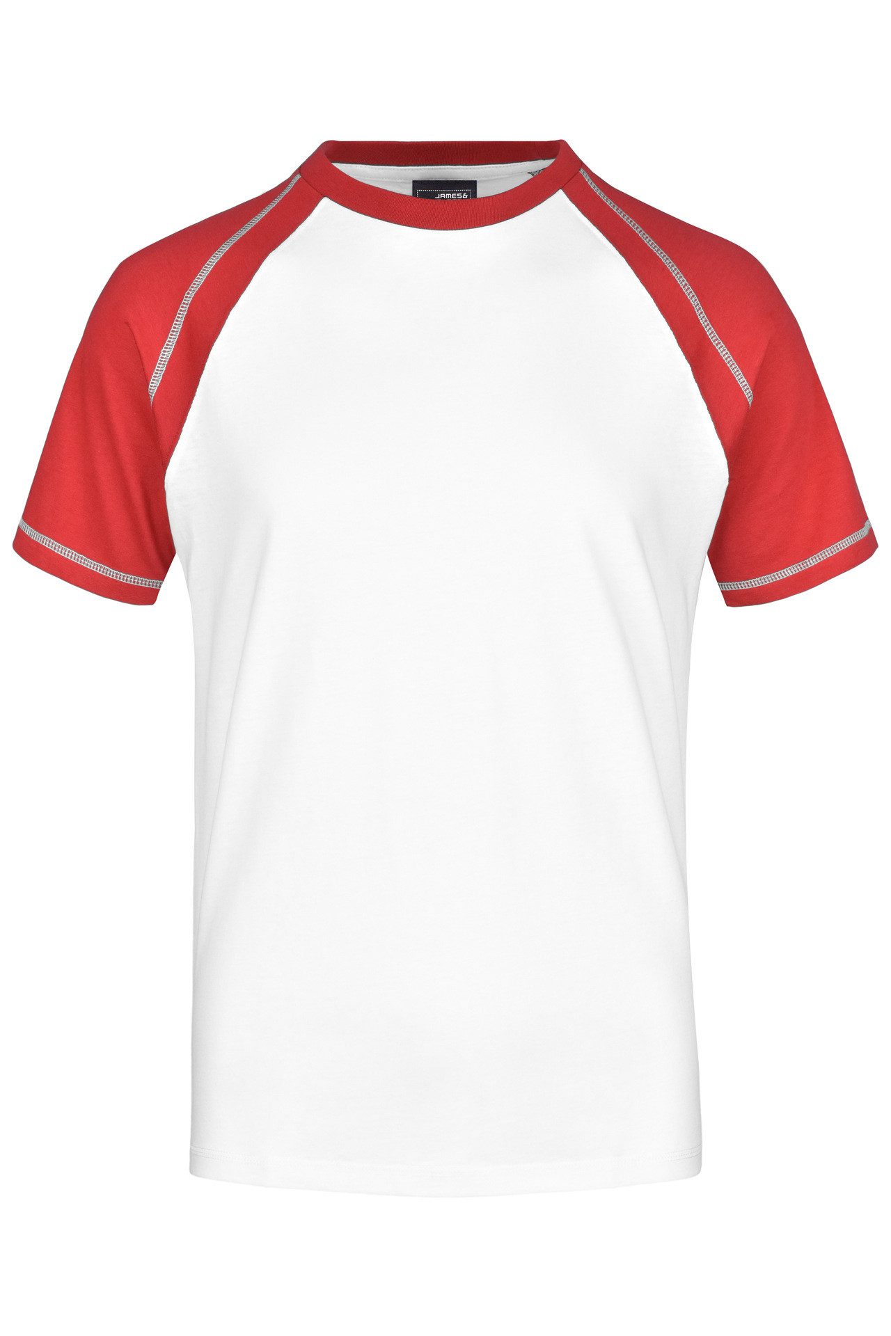 James & Nicholson T-Shirt 3er-Pack Sportliches Herren T-Shirt mit Raglanärmeln JN010 (Spar-Set, 3er-Pack) Hochwertiger Single Jersey