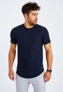 Leif Nelson T-Shirt Herren T-Shirt Rundhals LN-55585 normal