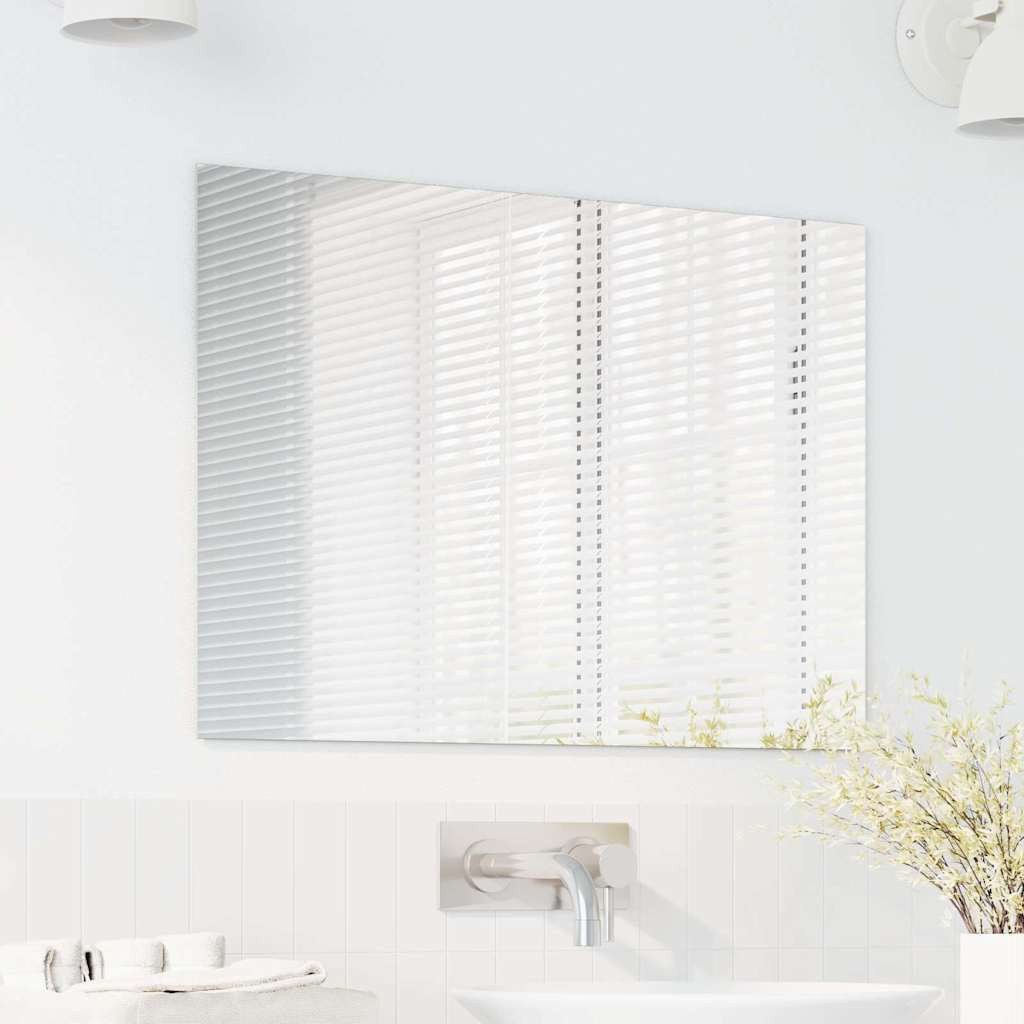 vidaXL Spiegel Wandspiegel Rechtwinklig 70 x 50 cm Gehärtetes Glas (1-St) günstig online kaufen