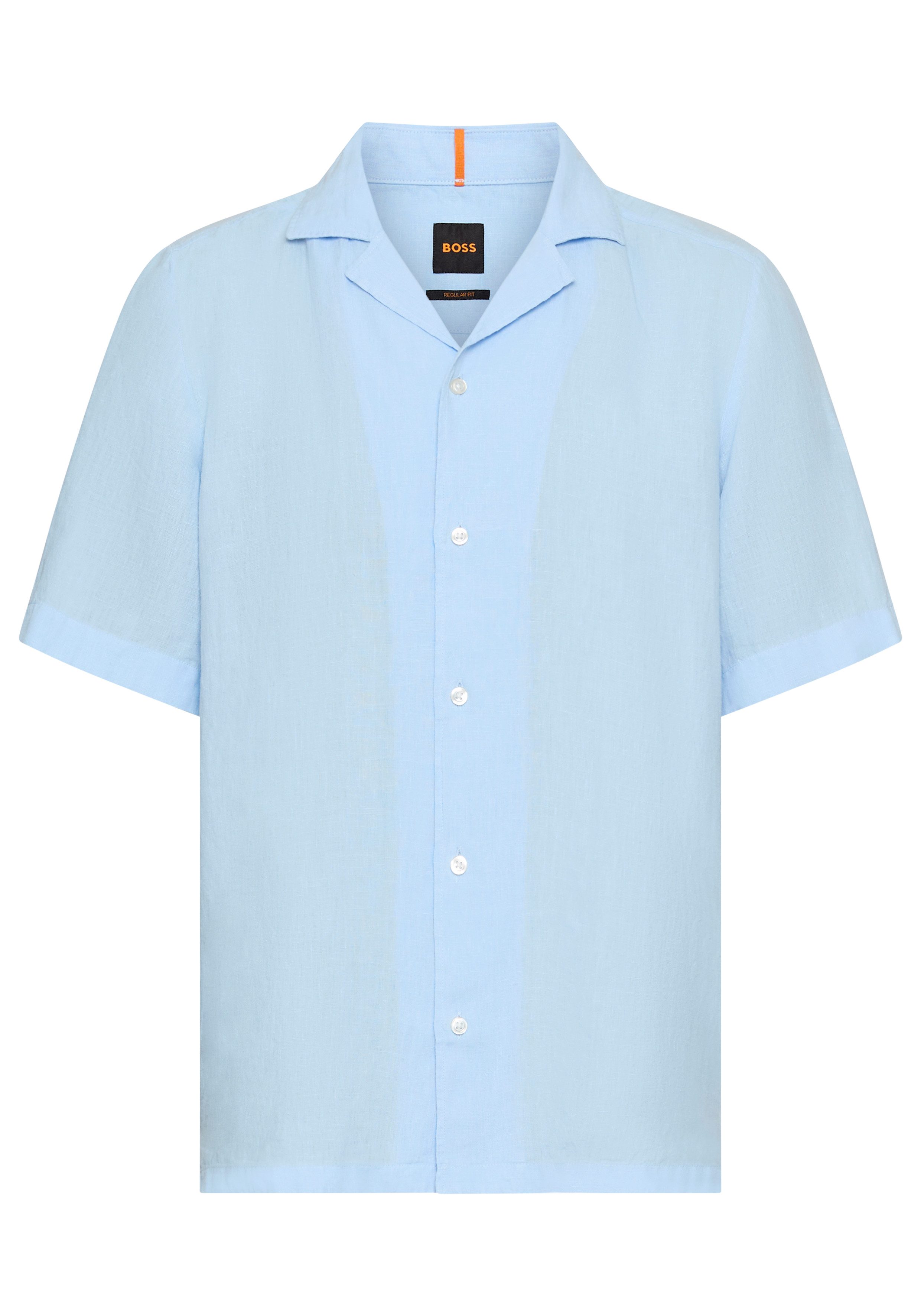 BOSS ORANGE Kurzarmhemd Rayer aus Leinen günstig online kaufen