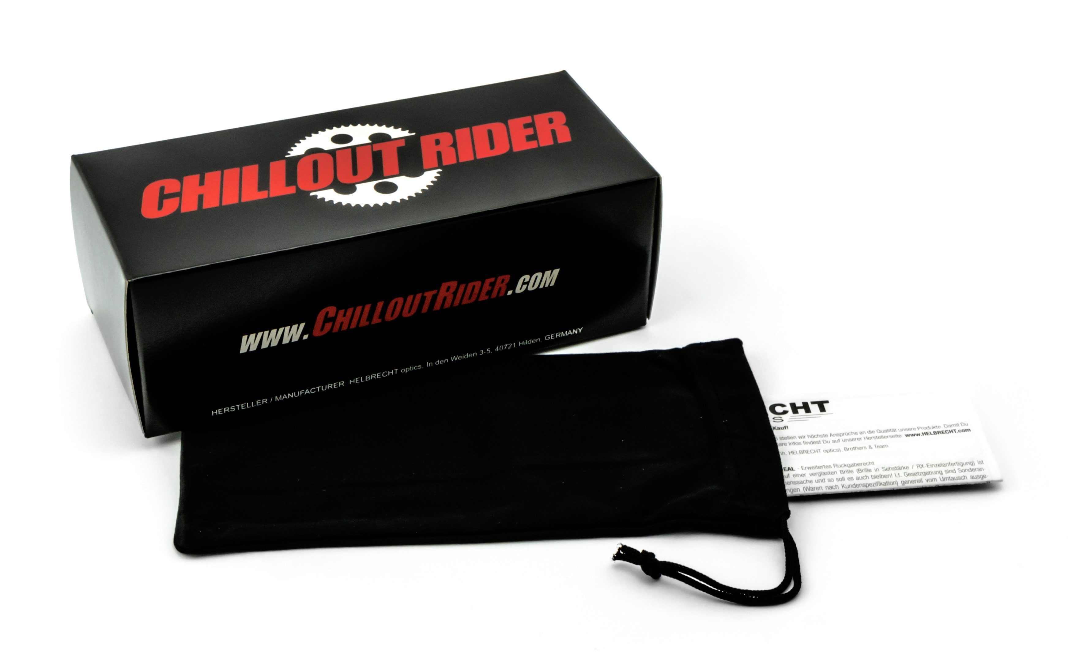 Chillout Rider wechselbar Motorradbrille Band abnehmbar, Bügel CR002, und Selbsttönend, Polster