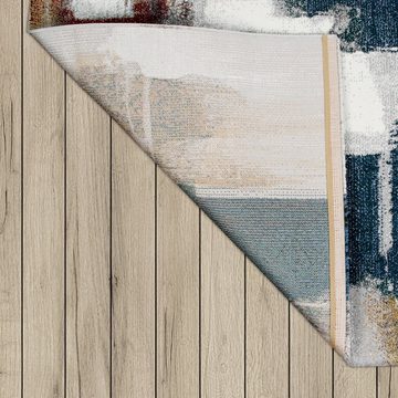 Teppich Designer-Teppich Kurzflor-Teppich Für Wohnzimmer Abstraktes Design, TT Home, Läufer, Höhe: 17 mm