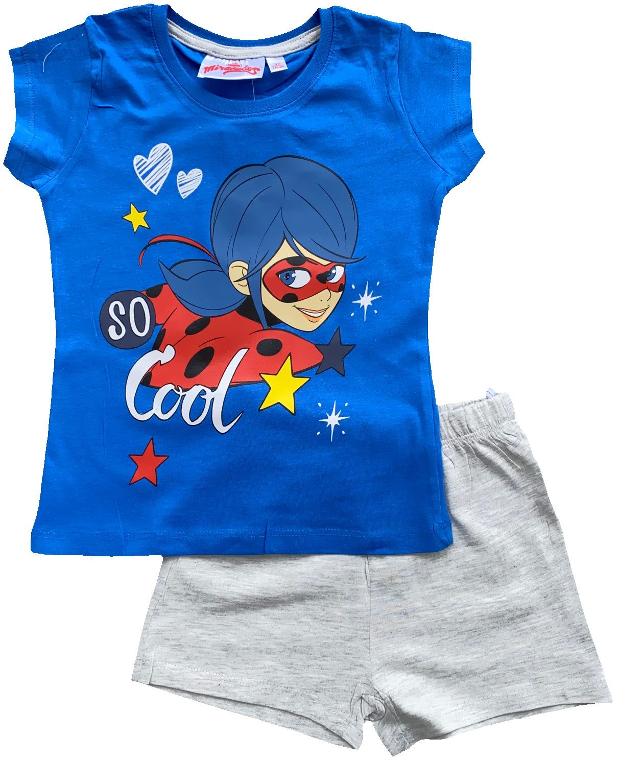 Lady Bug Pyjama Miraculous Shorty Mädchen Pyjama 4 5 6 8 10 Jahre