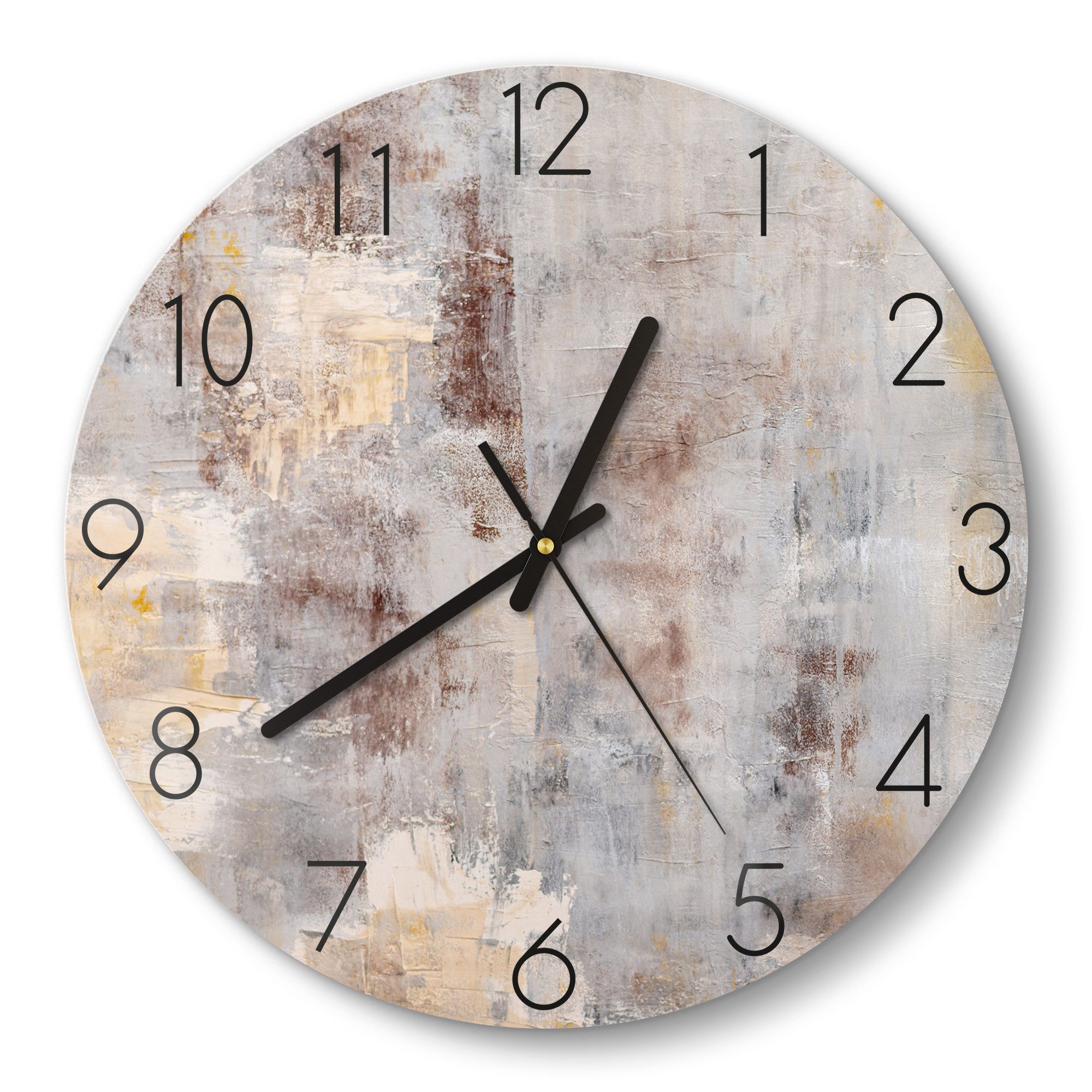 DEQORI Wanduhr 'Verwitterte Eleganz' (Glas Glasuhr günstig online kaufen