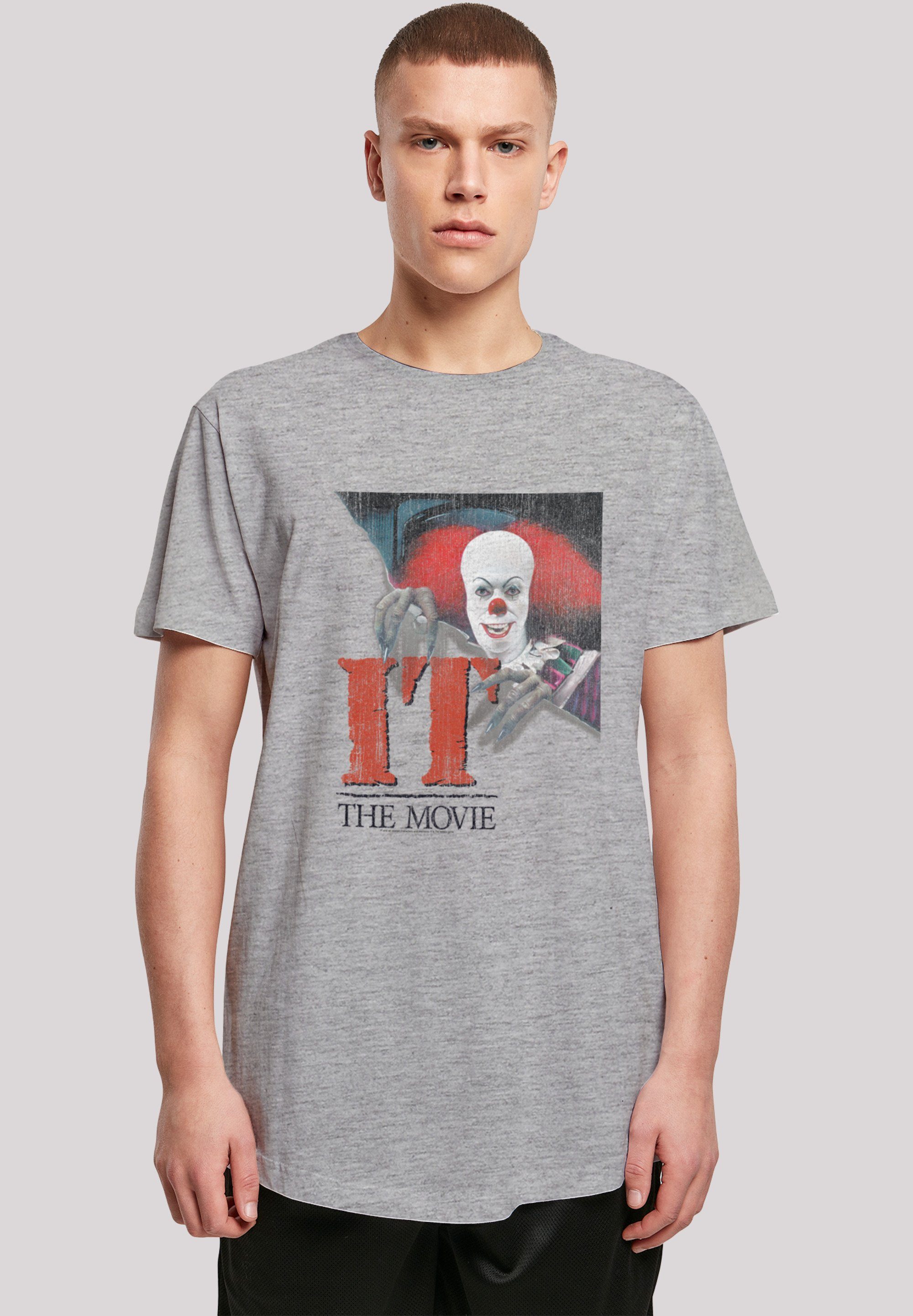Herren Shirts F4NT4STIC T-Shirt Long Cut T-Shirt IT Film ES Stephen King Distressed Poster