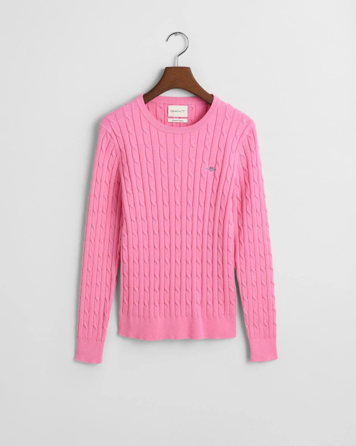 Gant Strickpullover STRETCH COTTON CABLE C-NECK günstig online kaufen