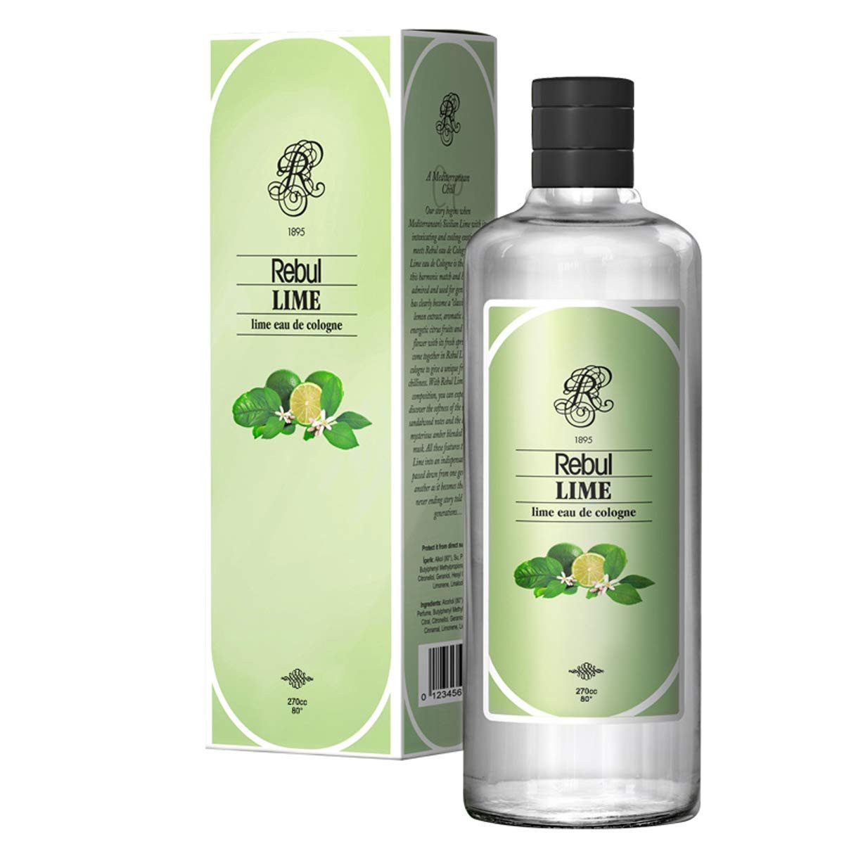 Rebul Kozmetik Eau de Cologne Eau De Cologne Kölnisch Wasser 270ml LIME