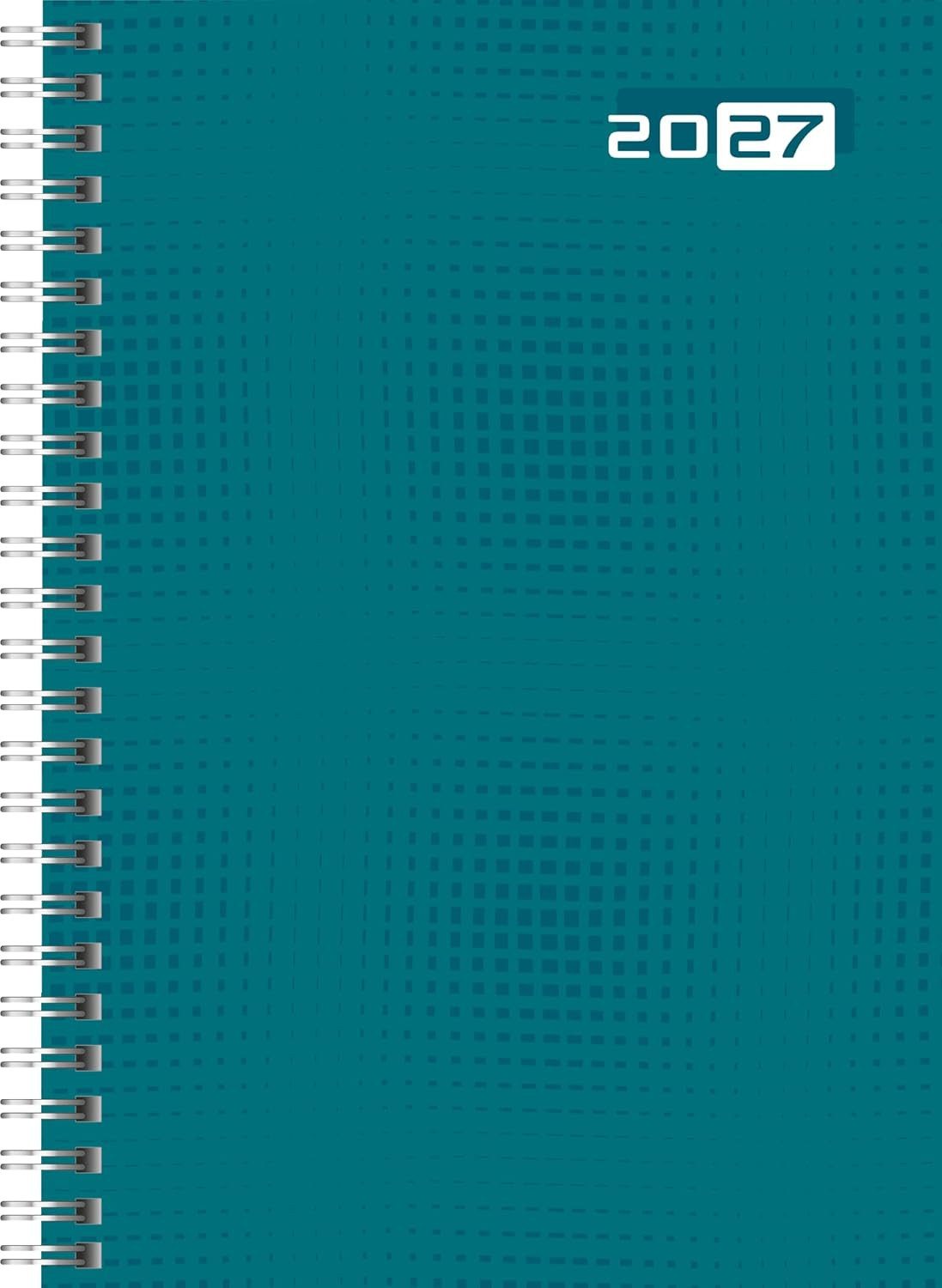 RIDO Buchkalender rido/idé Buchkalender Colour Line futura 2 2027, A5, Papier, petrol