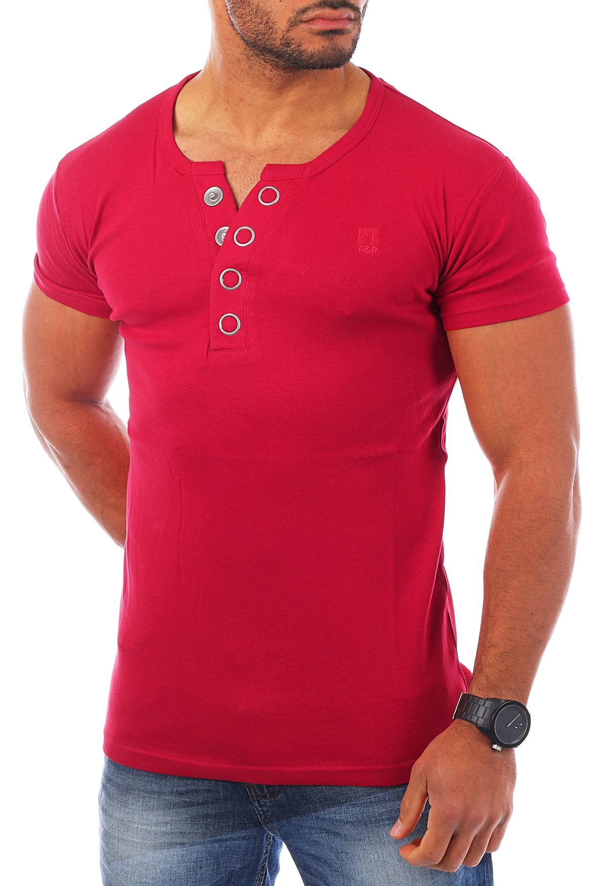 Young & Rich T-Shirt Herren basic günstig online kaufen