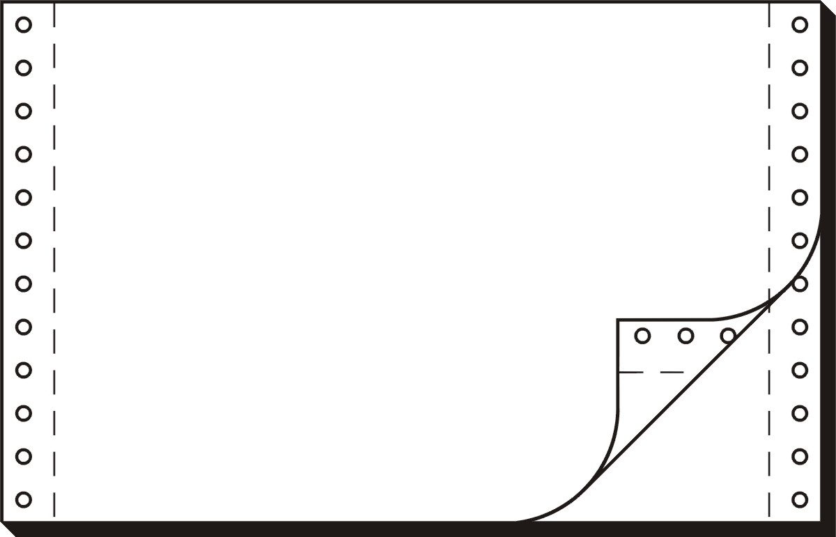 Sigel Endlospapier DIN-Computerpapier 6 Zollx240mm 56/57g/qm 2000 Blatt