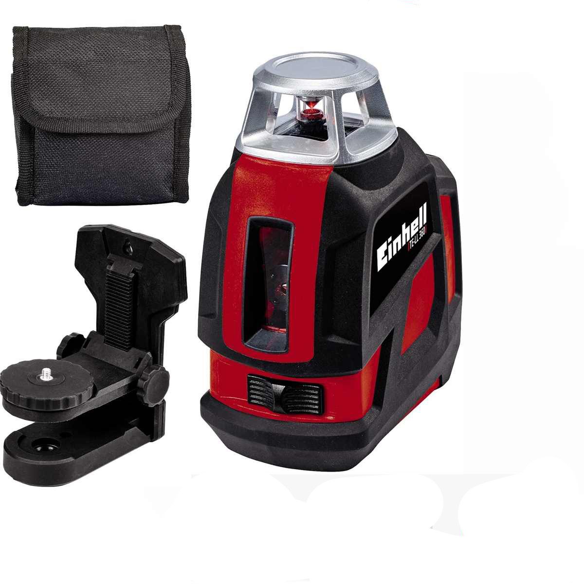 Einhell Kreuzlinienlaser Kreuzlinienlaser TE-LL 360 G selbstnivellierend,+ Wandhalterung Tasche