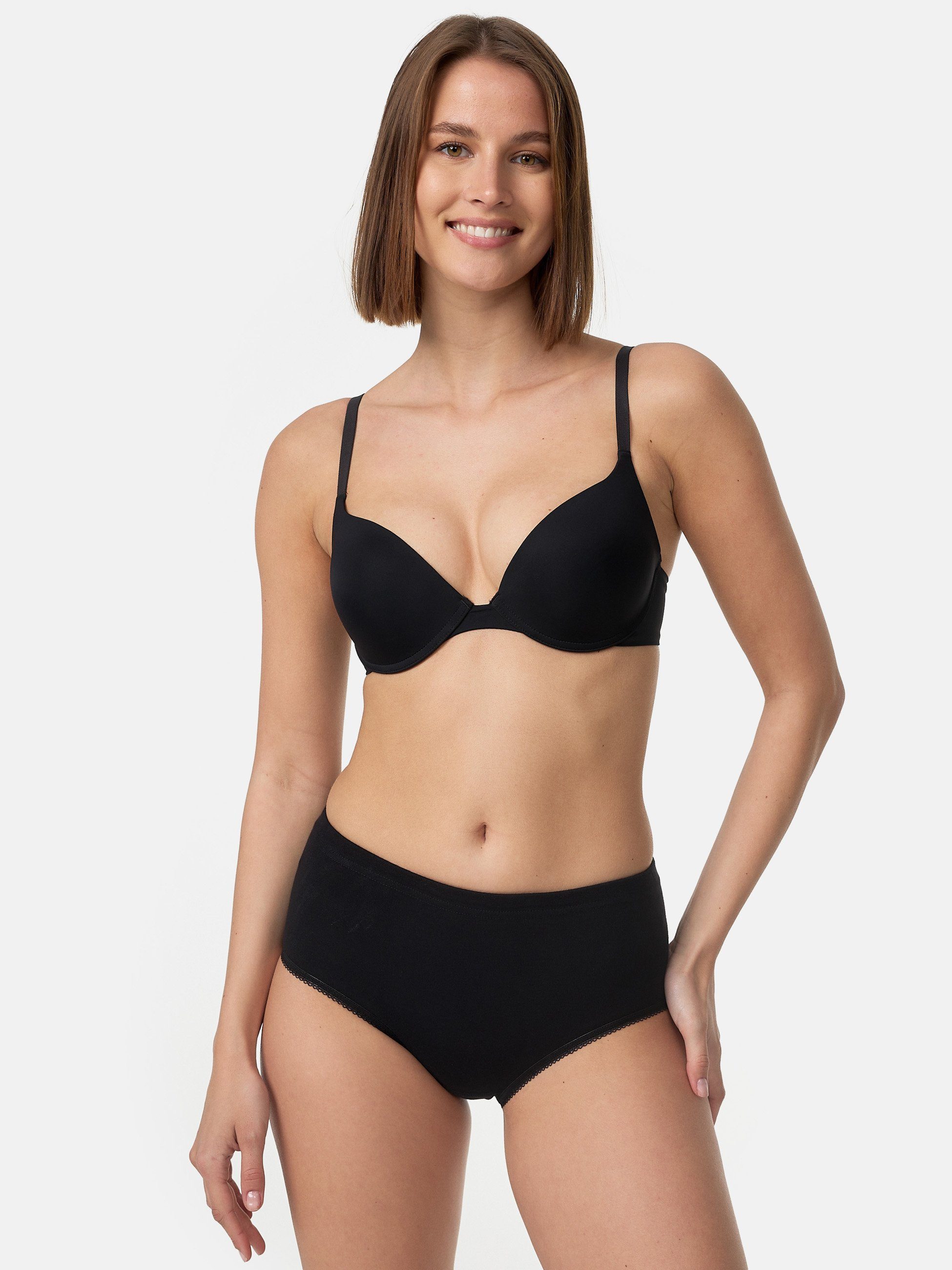 TEXEMP Taillenslip 3er Pack Damen Taillenslip Baumwolle Slip Unterhose Schl günstig online kaufen