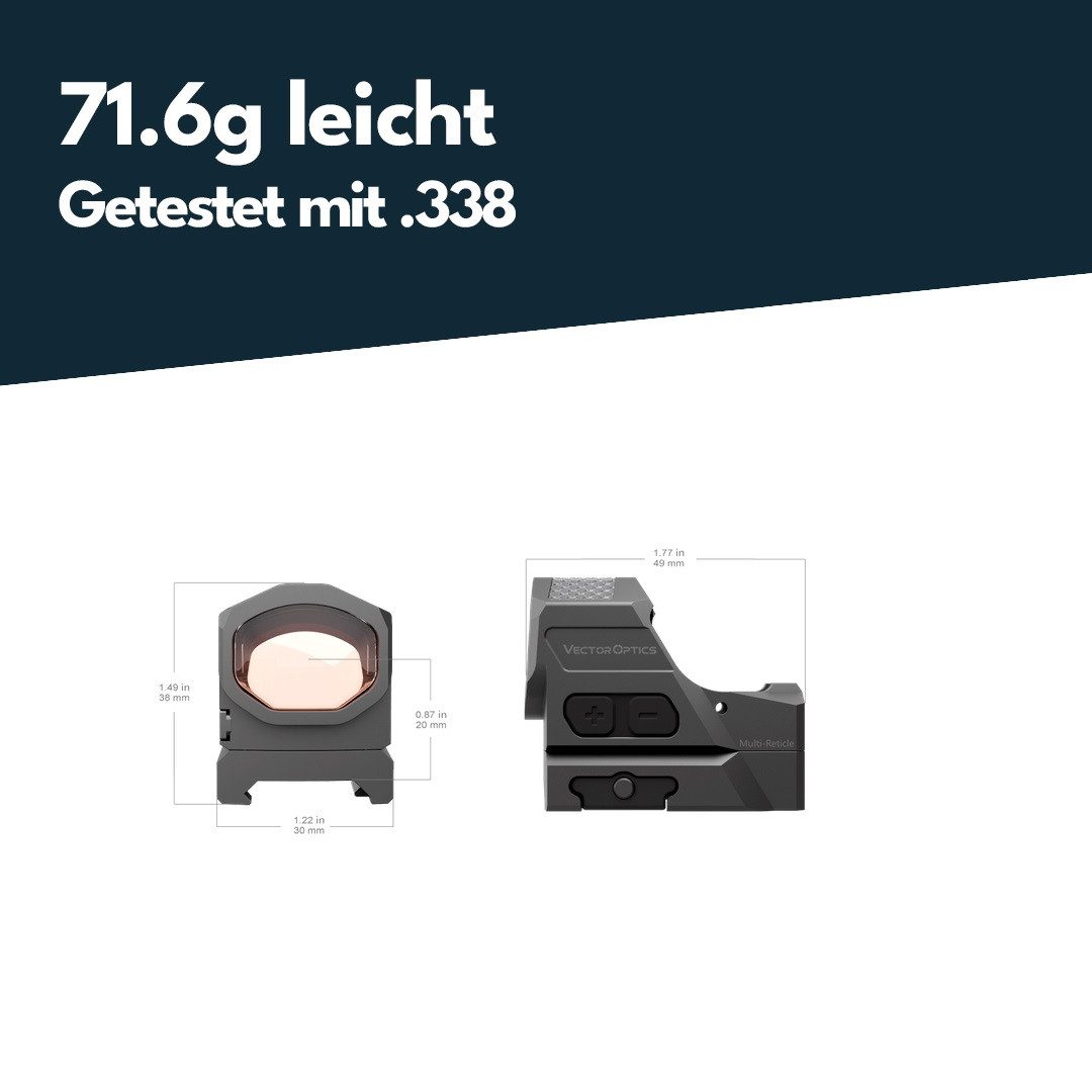 Vector Optics Punktvisieraufsatz Vector Optics SCRD-SM64 Frenzy-X 1x19x26 MRS GenII