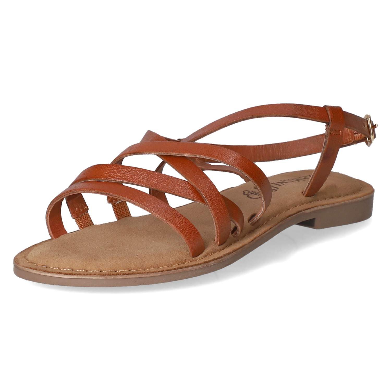Lazamani LAZAMANI LA75914 TAN Damen Glattleder brown Sandalette