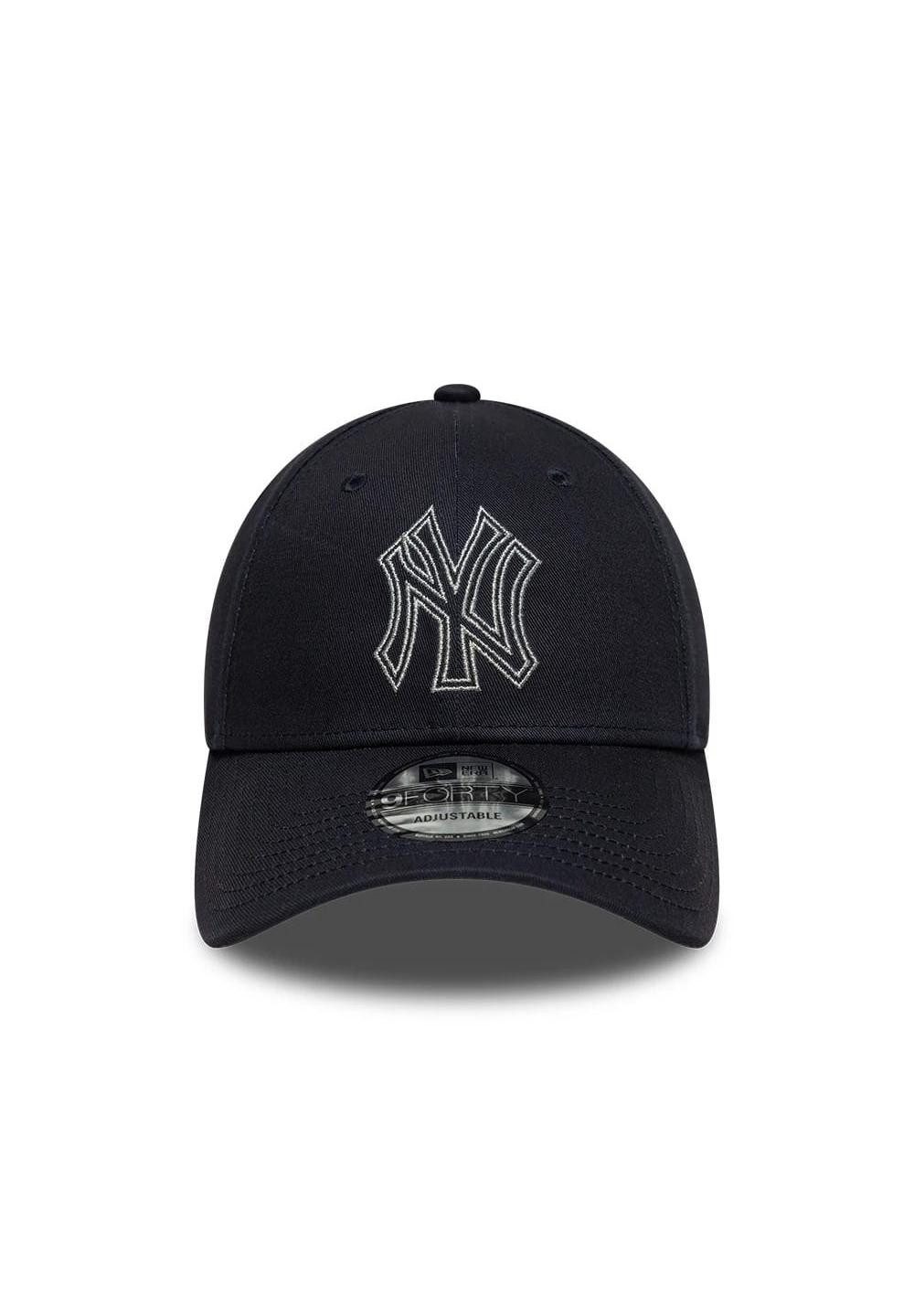 New Era Baseball Cap New York Yankees Metallic Outline 9Forty Adjustable Cap New Era Navy (1-St)