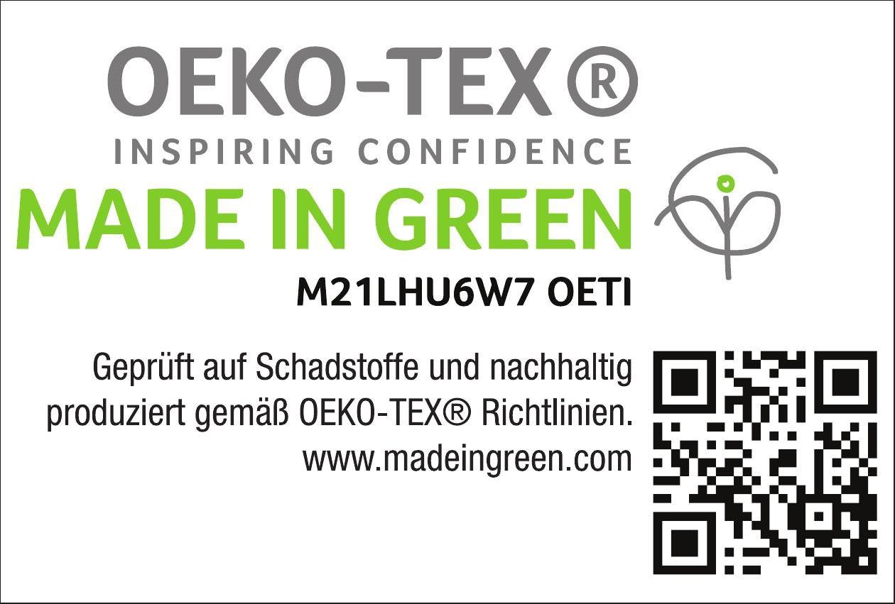 Haeussling 3-Kammer-Kopfkissen GRÖNLAND, Kissen in 40x80 & 80x80 cm, Füllung: Außenkammer 90% Daunen, 10% Federn; Innenkammer 100% Federn, Bezug: 100% Baumwolle, Seitenschläfer, hochwertiges Daunenprodukt "Made in Green" zertifiziert