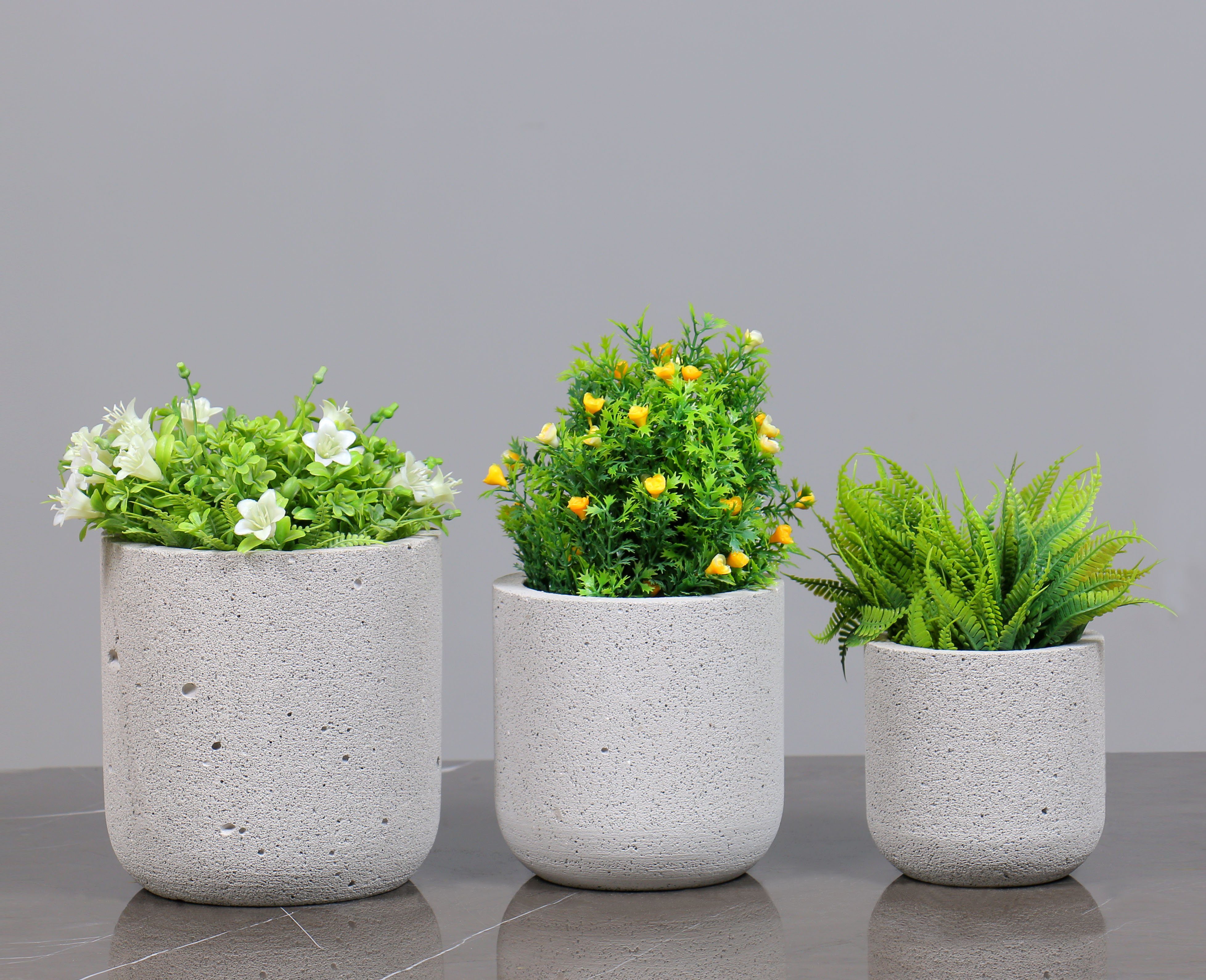 houseproud Blumentopf Shape Pflanzentopf aus Beton günstig online kaufen