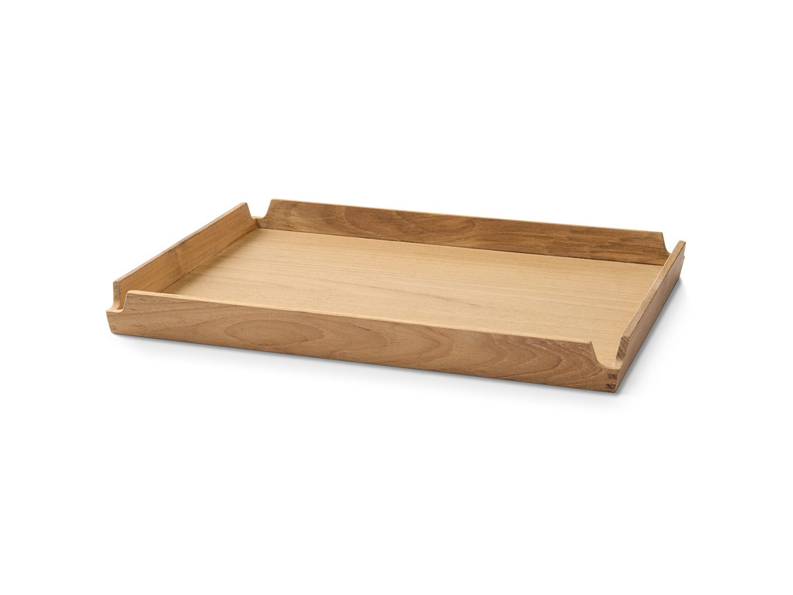 LIND DNA Dekotablett Nupo Tablett Teak Square M airy nougat 36x28cm