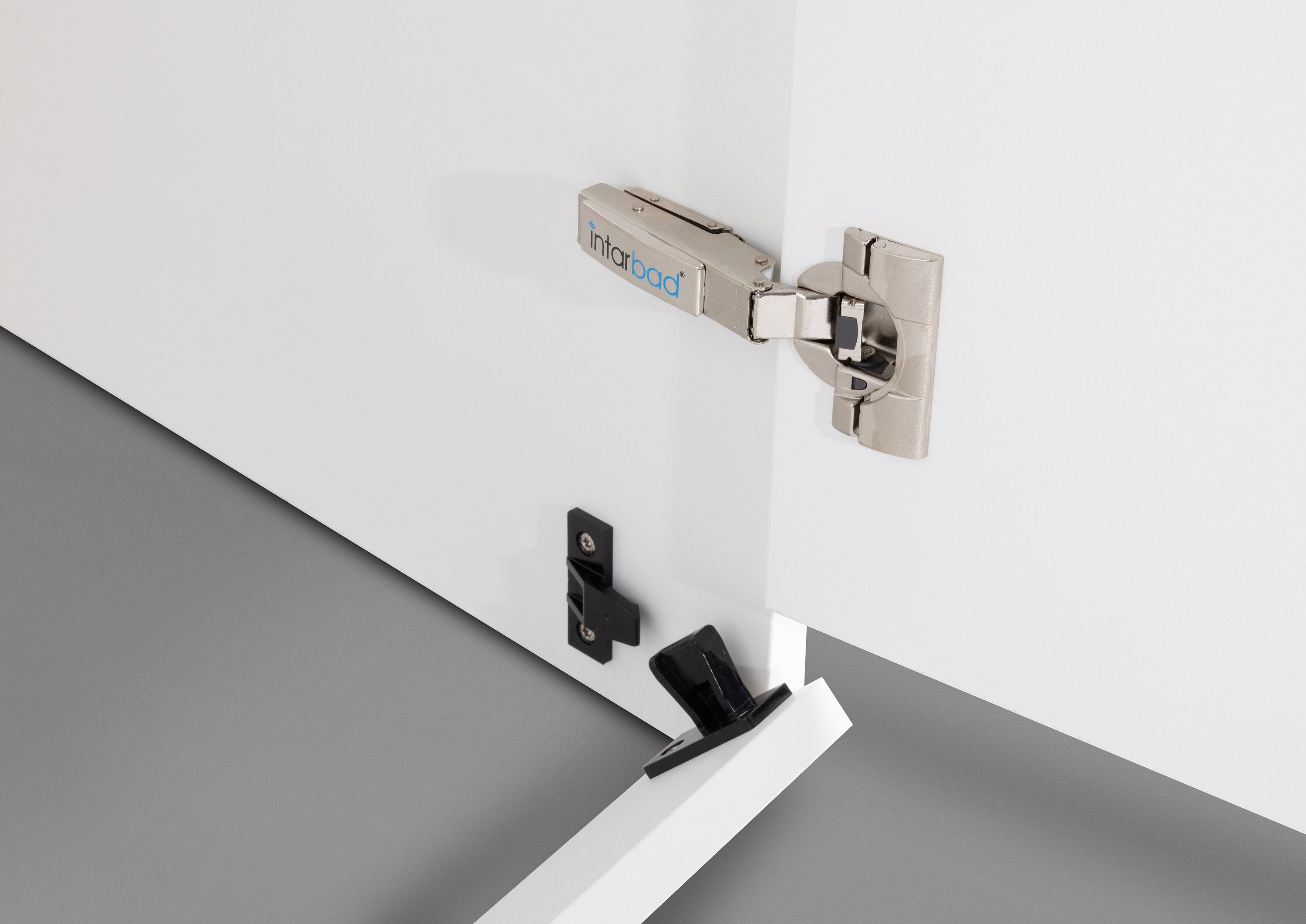 Intarbad Waschmaschinenumbauschrank Waschmaschinenschrank geschlossen mit Oberschrank stehend Halifax