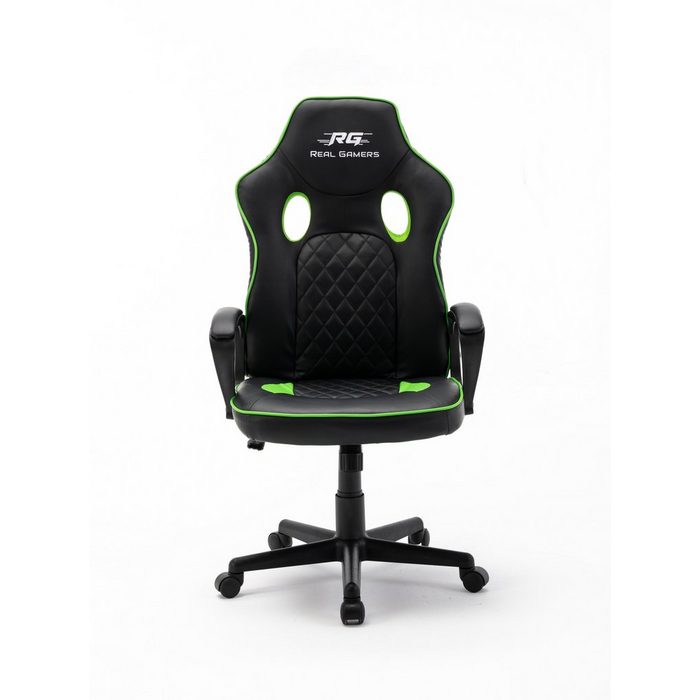 ebuy24 Gaming-Stuhl Real Gamers Basic Gaming Stuhl schwarz grün.