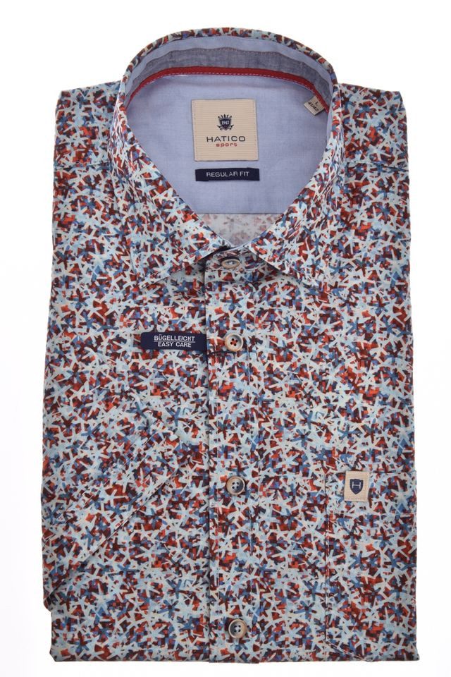 Kurzarmhemd – Casual- und Businesshemd – Regular-Fit mit Print