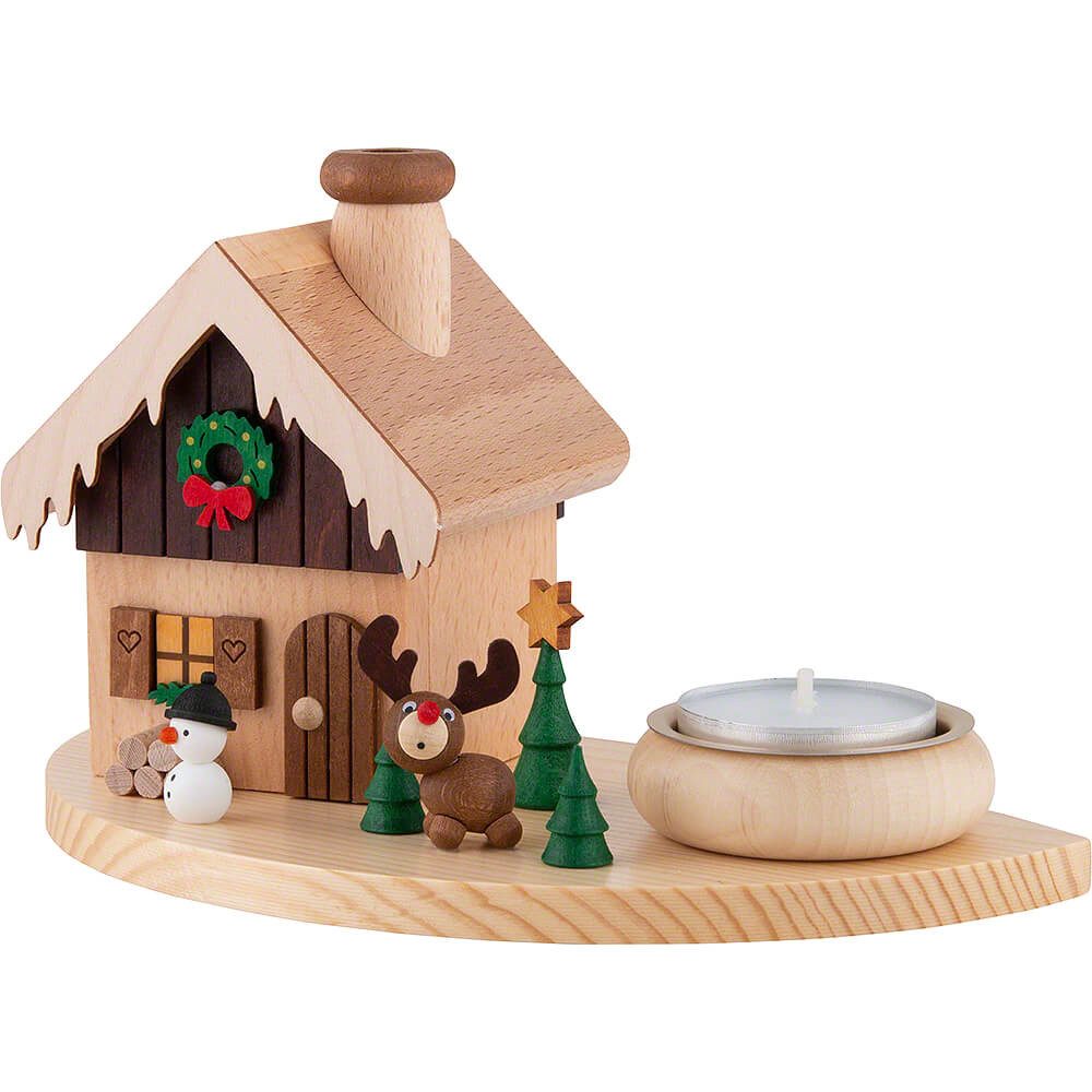 Ullrich Kunsthandwerk Räuchermännchen Rauchhaus Weihnachtszeit (10,5cm) von Ullrich Kunsthandwerk